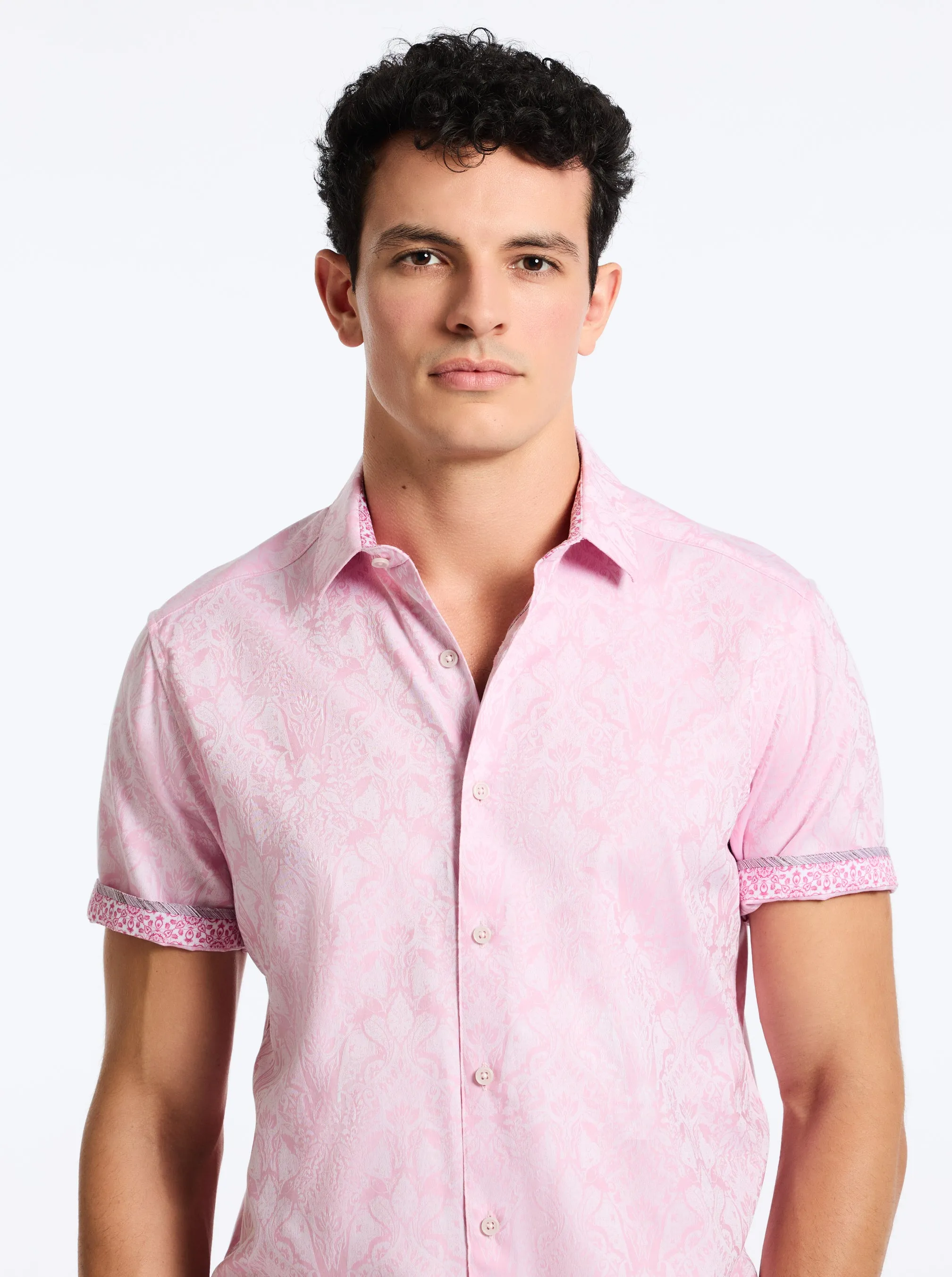 HIGHLAND SHORT SLEEVE BUTTON DOWN SHIRT sold by Robert Graham product image thumbnail 5