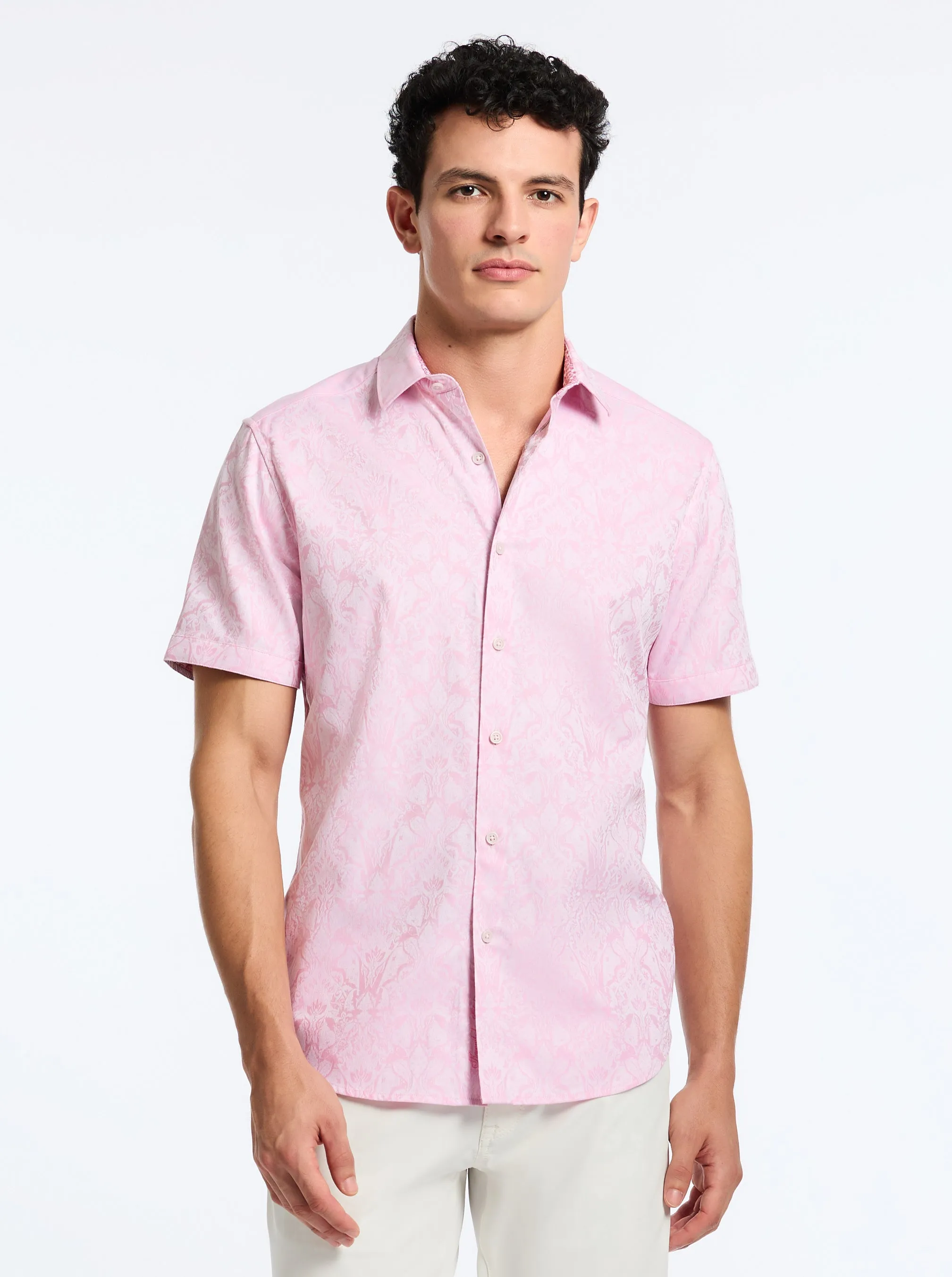 HIGHLAND SHORT SLEEVE BUTTON DOWN SHIRT sold by Robert Graham