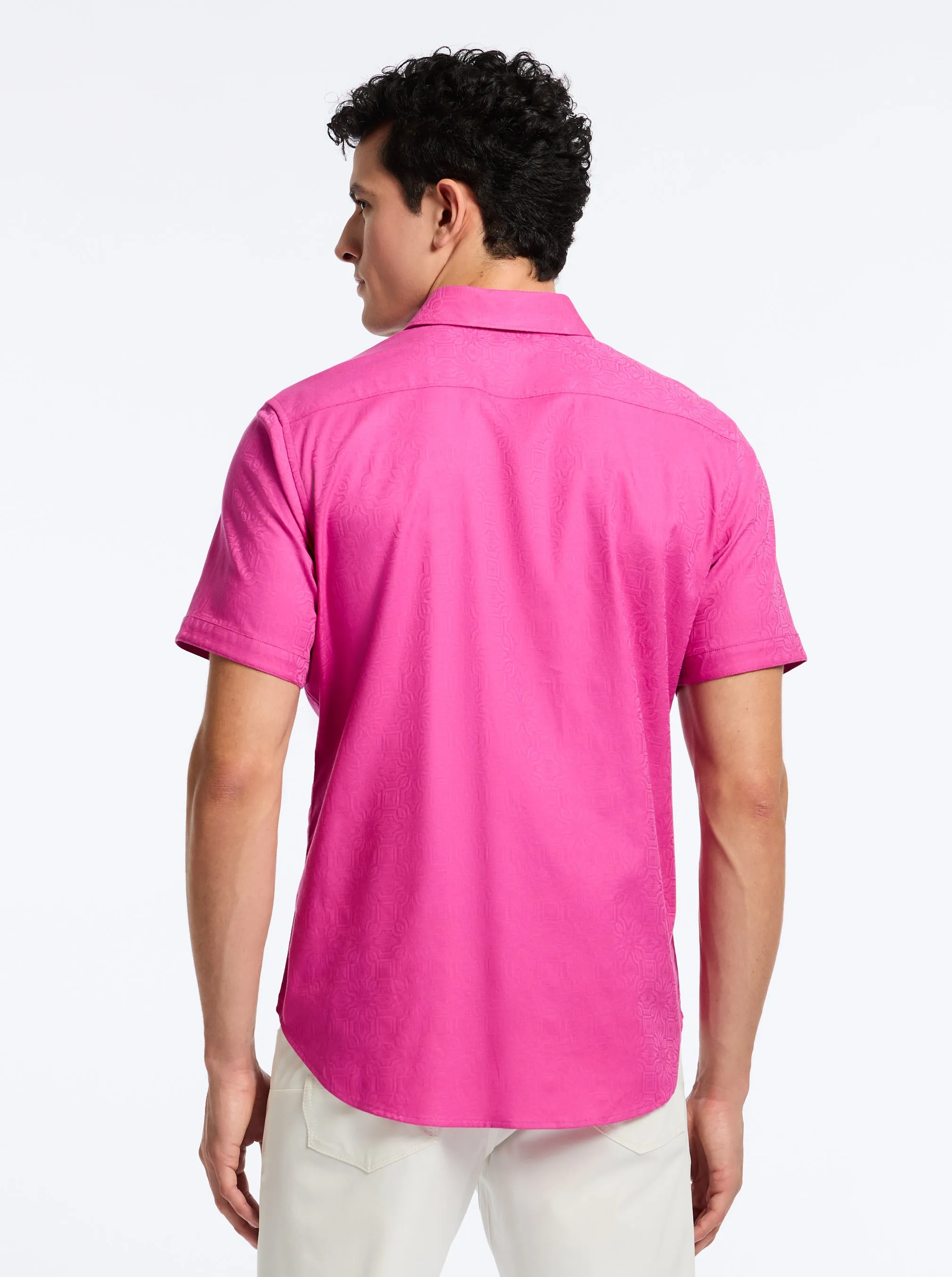 ODYSSEY SHORT SLEEVE BUTTON DOWN SHIRT sold by Robert Graham product image thumbnail 4