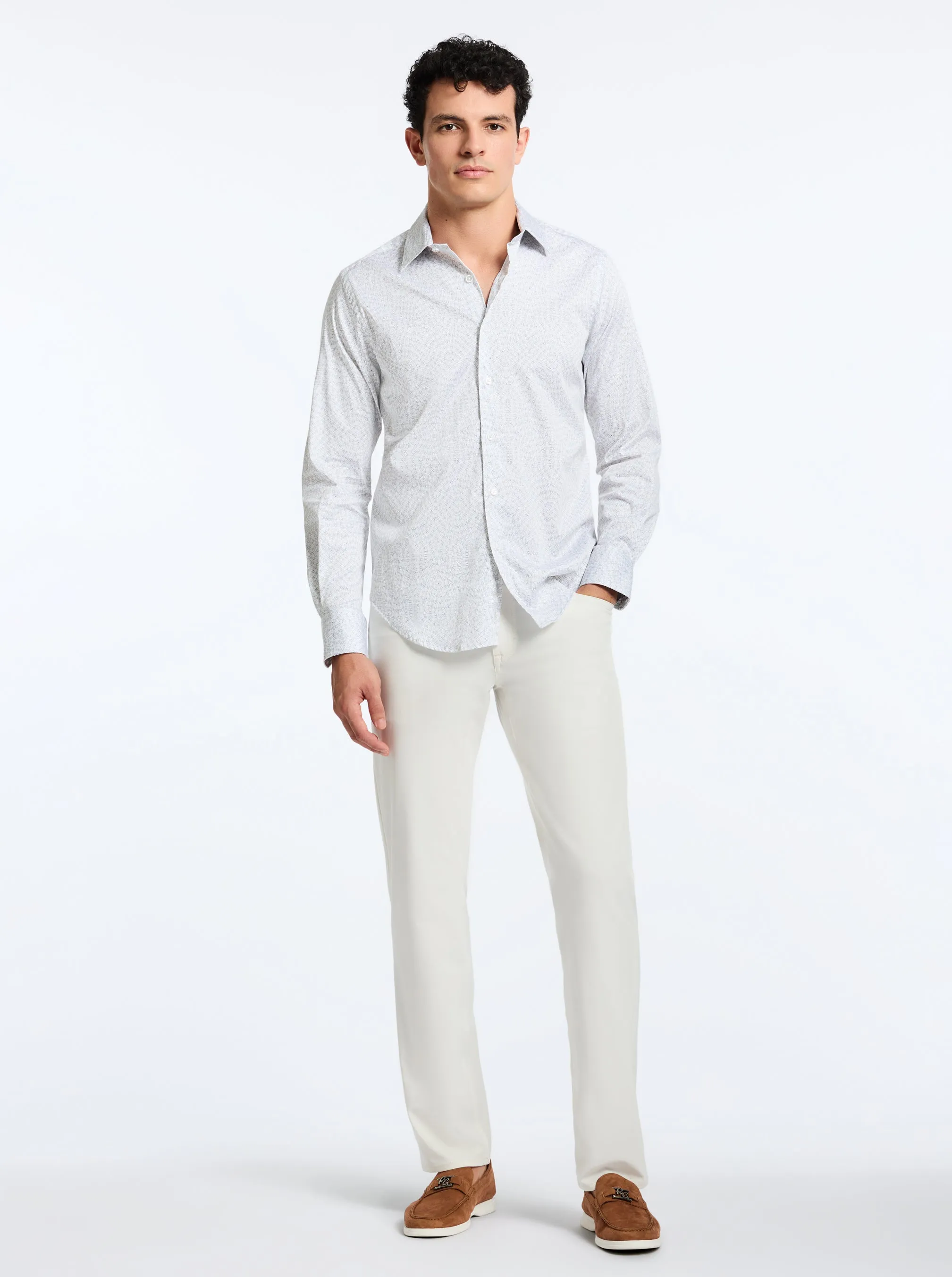 FIGUEROA LONG SLEEVE BUTTON DOWN SHIRT sold by Robert Graham product image thumbnail 5