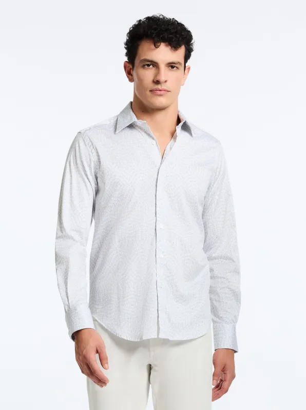 FIGUEROA LONG SLEEVE BUTTON DOWN SHIRT made by Robert Graham
