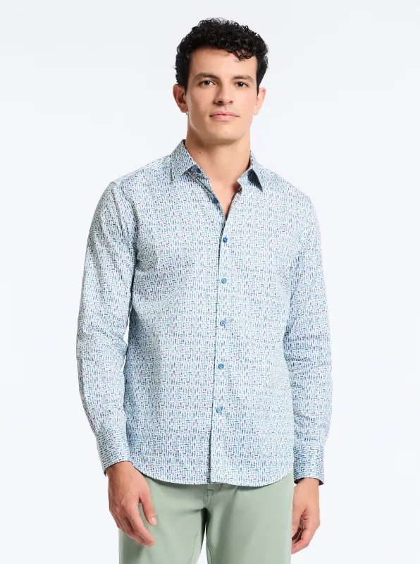 LENOX LONG SLEEVE BUTTON DOWN SHIRT made by Robert Graham