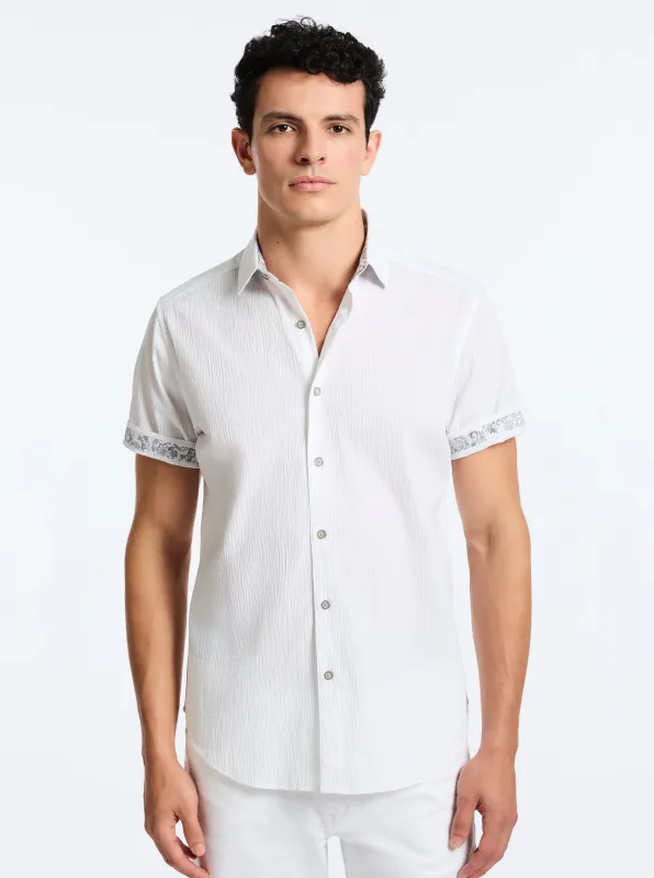 THRESHER SHORT SLEEVE BUTTON DOWN SHIRT made by Robert Graham
