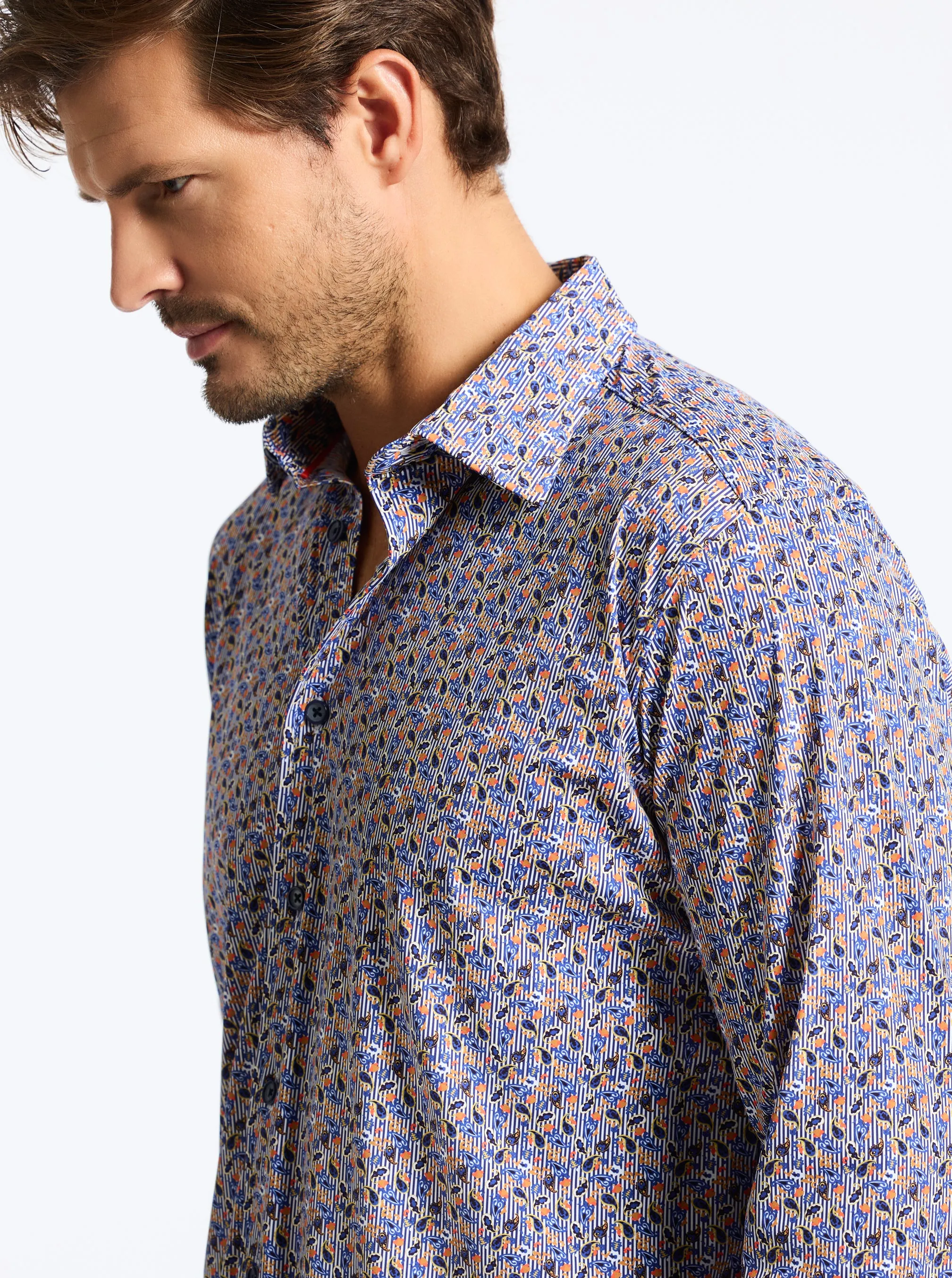 TIBURON LONG SLEEVE BUTTON DOWN SHIRT sold by Robert Graham product image thumbnail 5