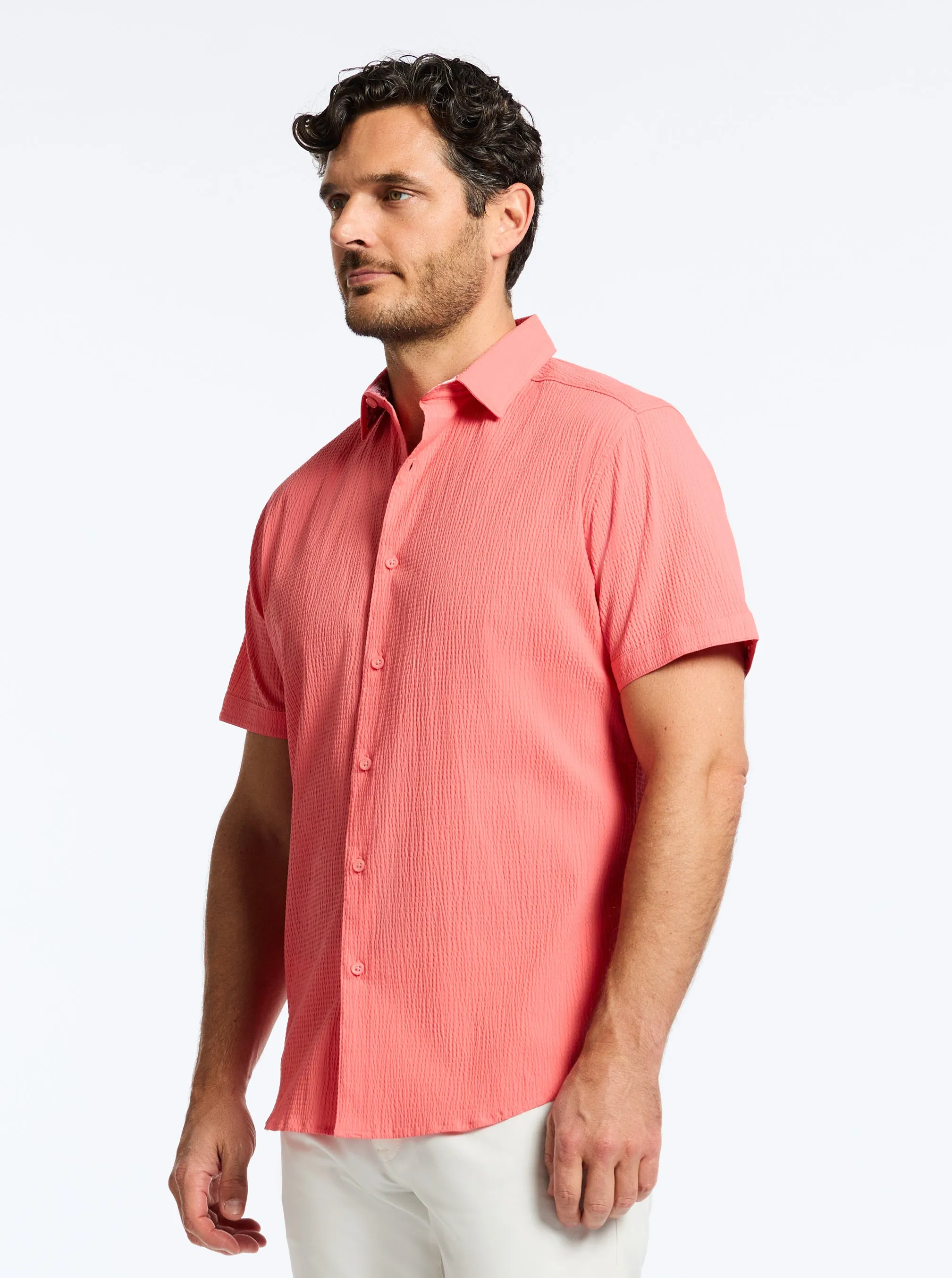THRESHER SHORT SLEEVE BUTTON DOWN SHIRT sold by Robert Graham product image thumbnail 5