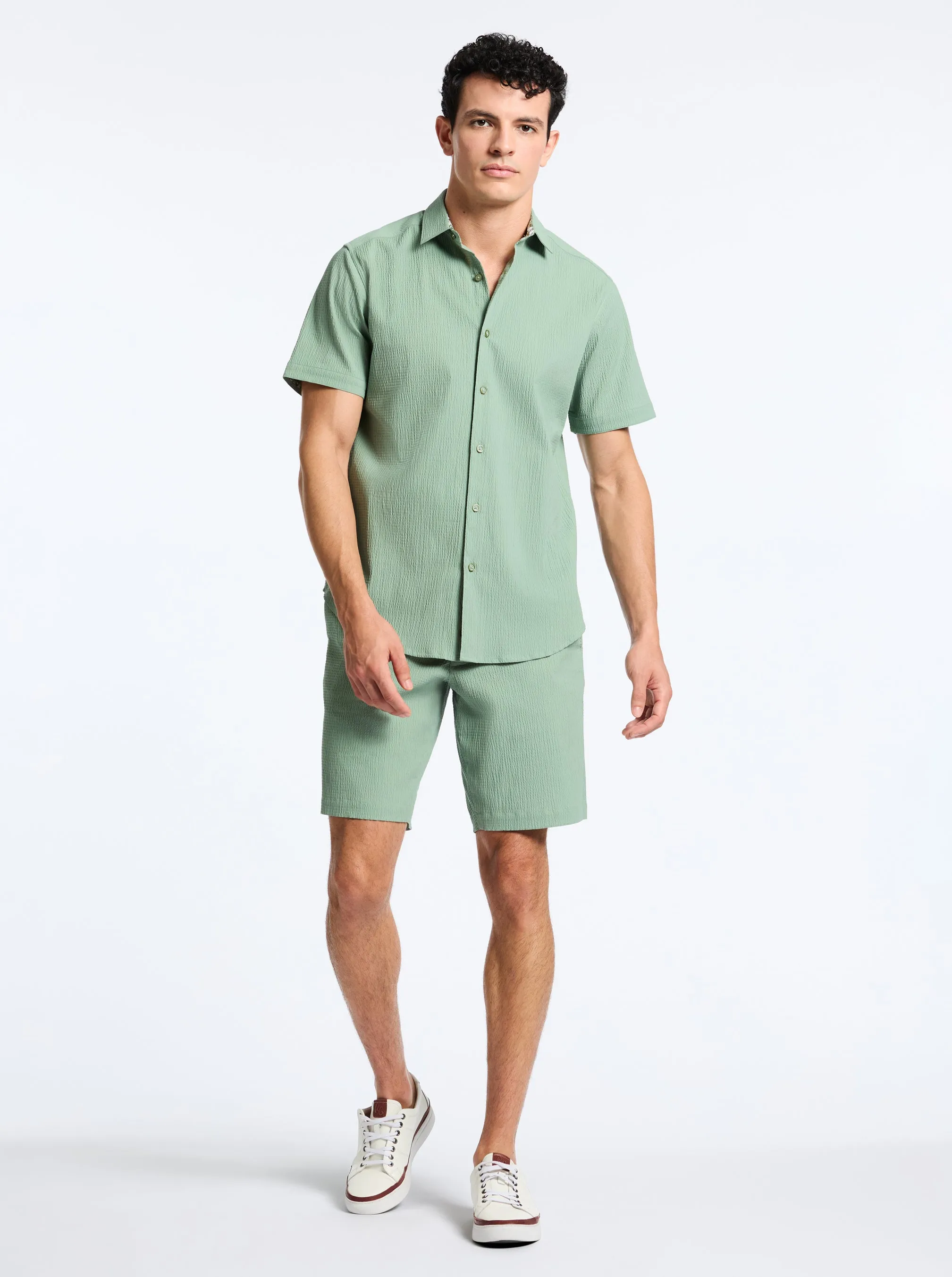 THRESHER SHORT SLEEVE BUTTON DOWN SHIRT sold by Robert Graham product image thumbnail 5