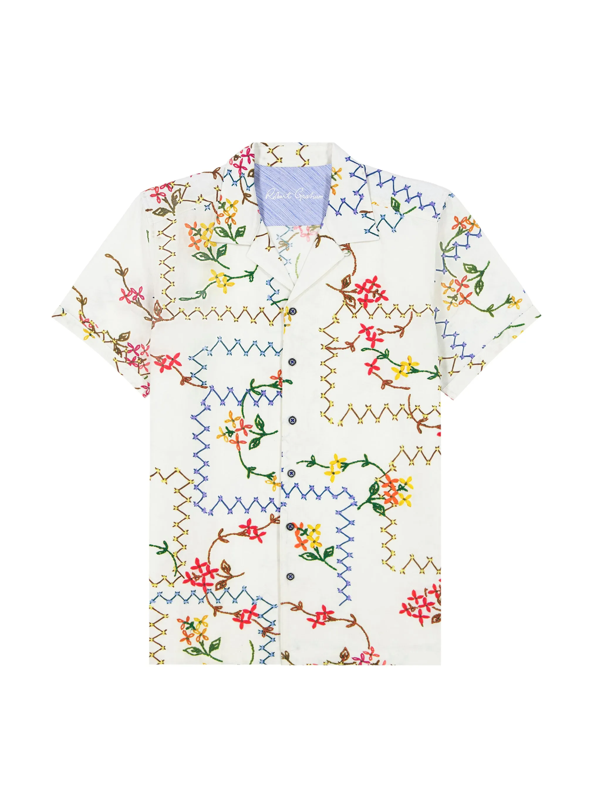 MARETTIMO SHORT SLEEVE BUTTON DOWN SHIRT sold by Robert Graham product image thumbnail 2