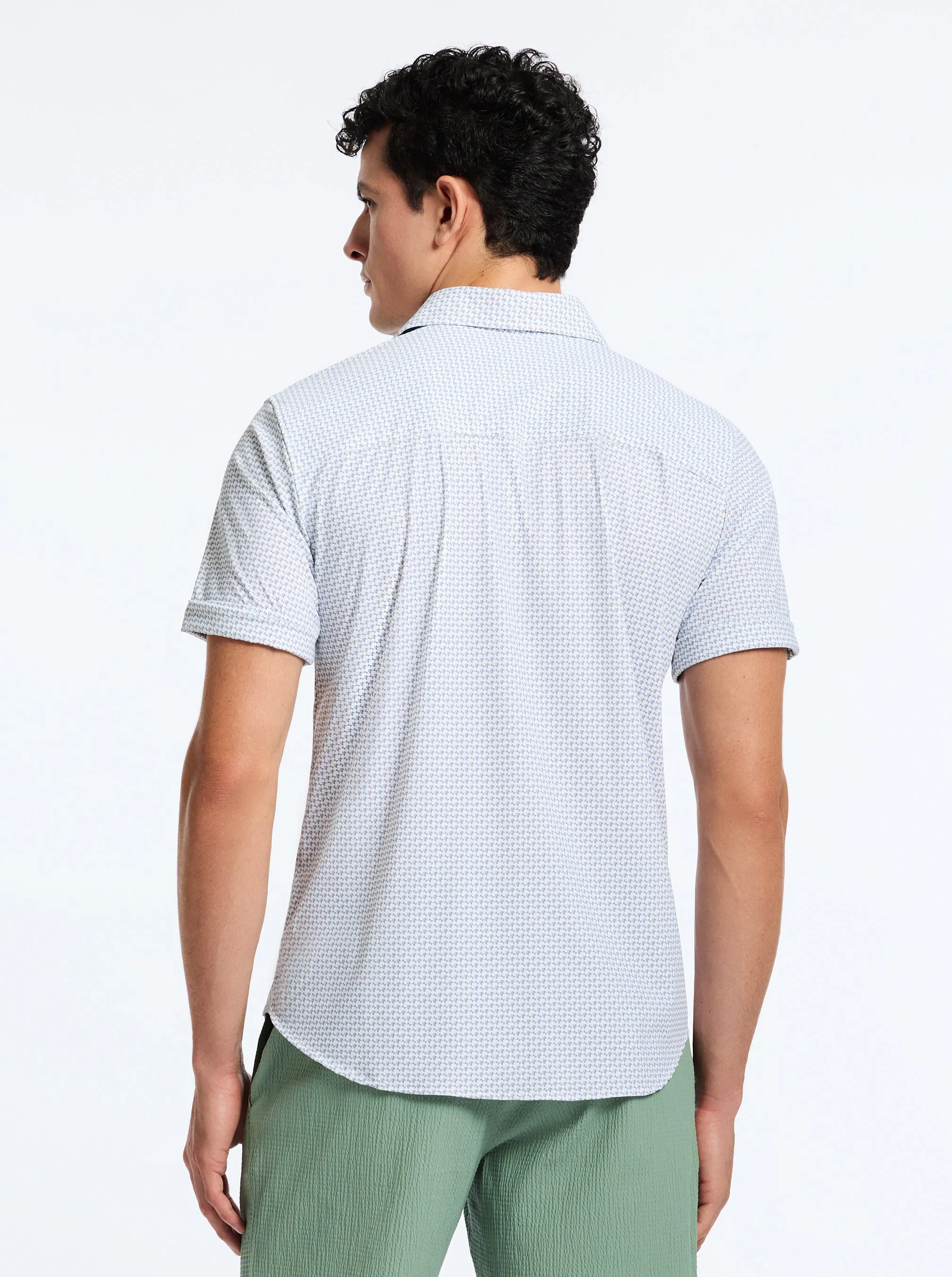 COPACABANNA SHORT SLEEVE BUTTON DOWN SHIRT sold by Robert Graham product image thumbnail 3