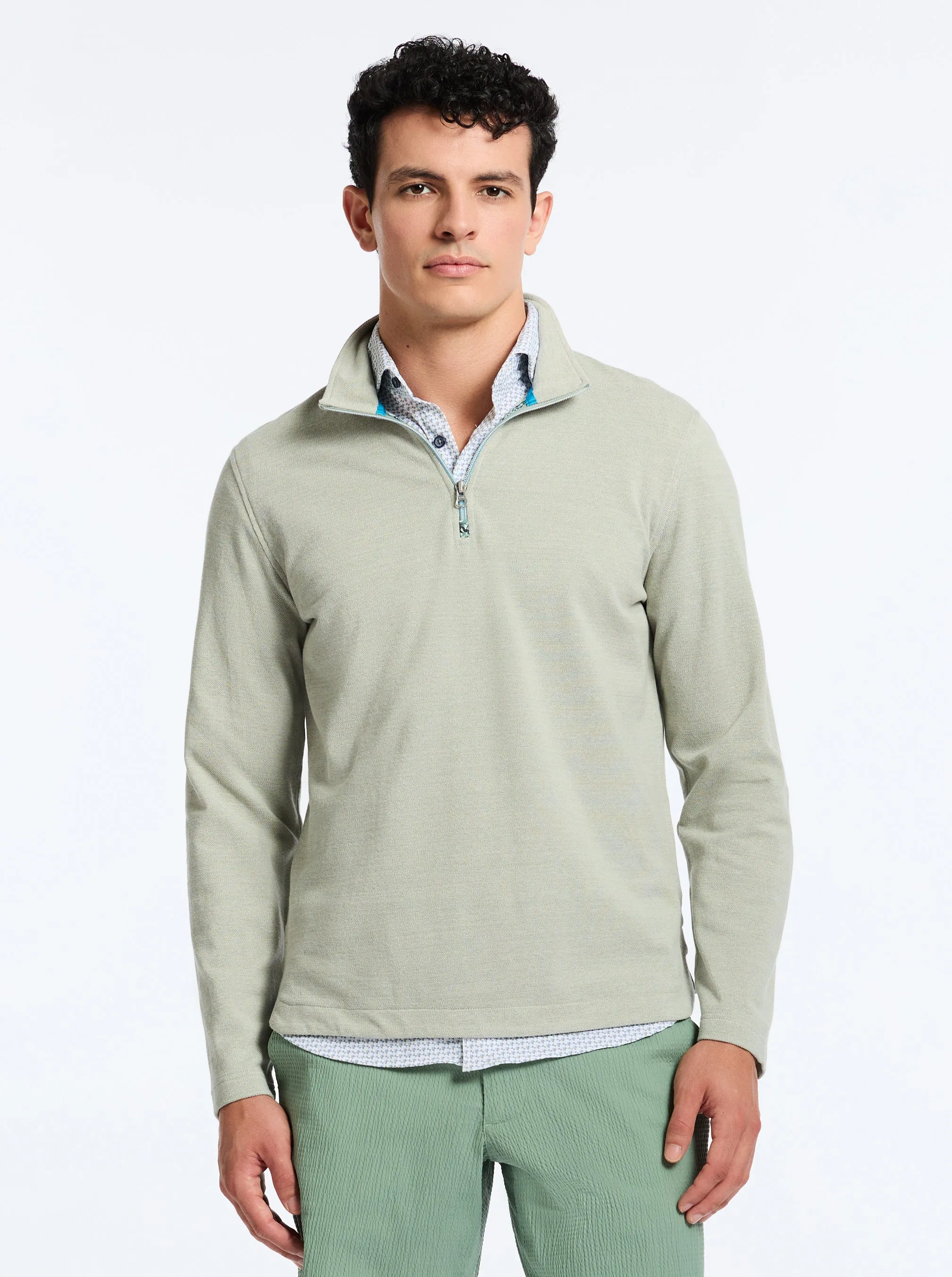 HOBSON LONG SLEEVE KNIT SHIRT sold by Robert Graham