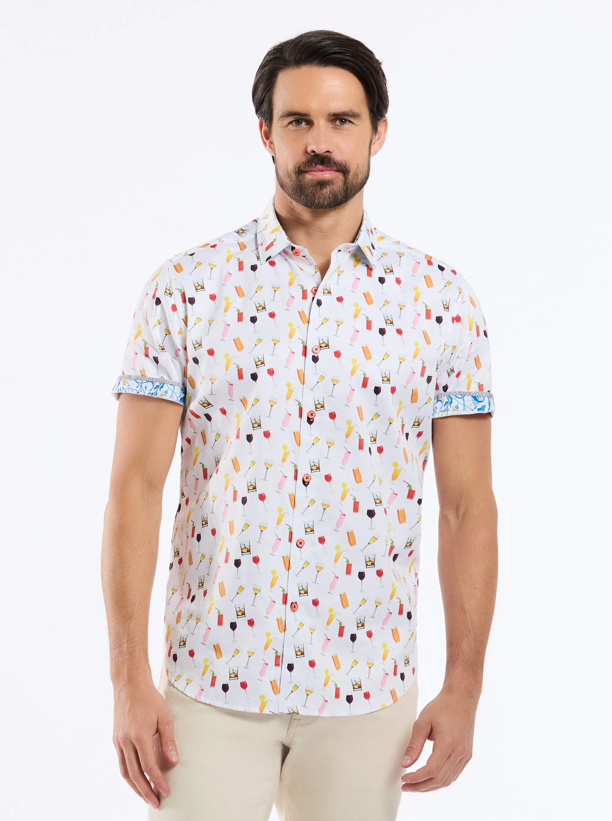 NORWOOD SHORT SLEEVE BUTTON DOWN SHIRT sold by Robert Graham