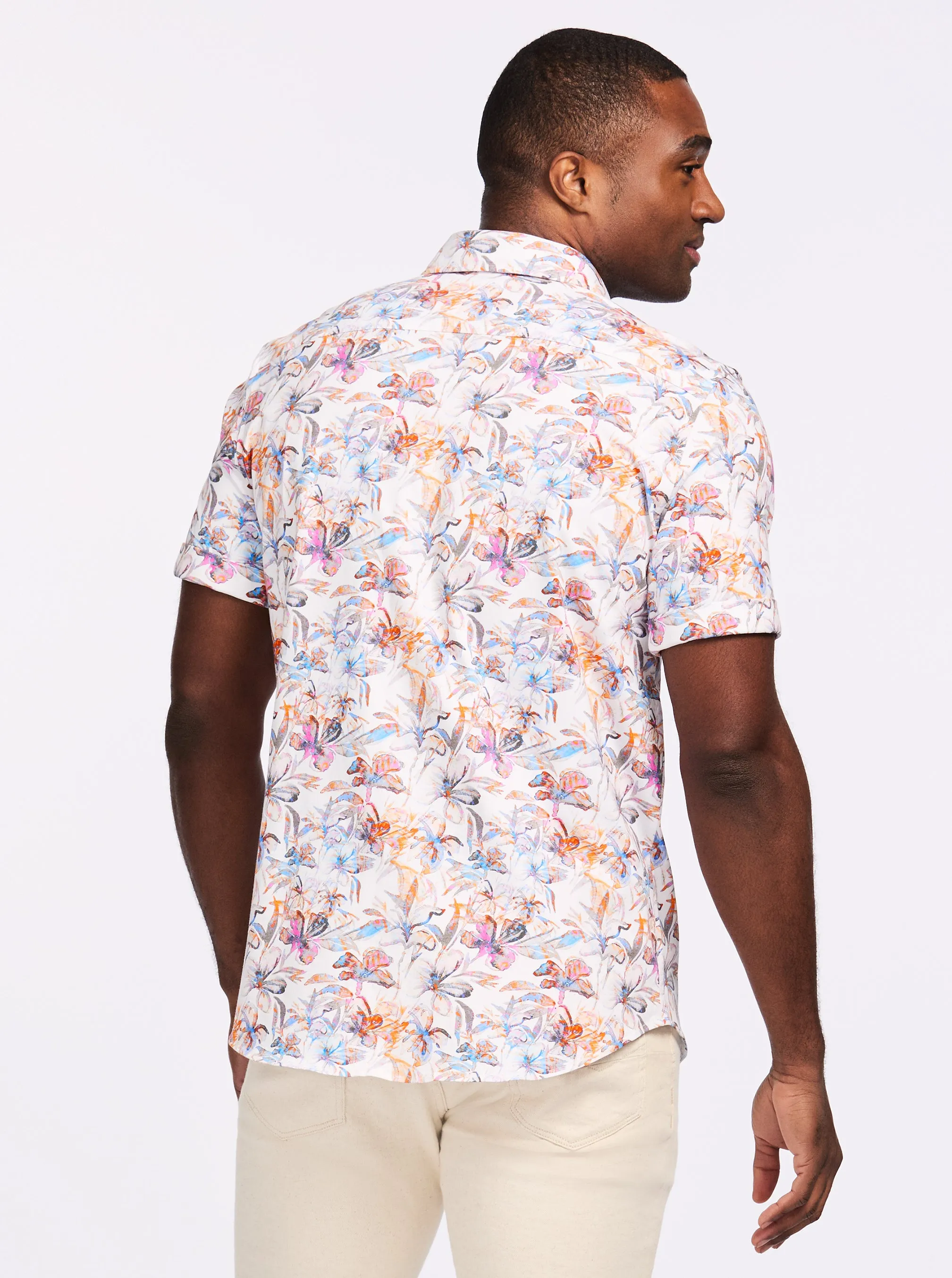 OSRIC SHORT SLEEVE BUTTON DOWN SHIRT sold by Robert Graham product image thumbnail 2