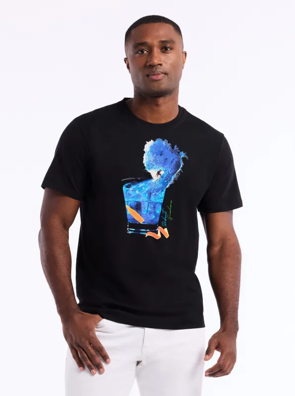 SURF N SIP SHORT SLEEVE T-SHIRT made by Robert Graham