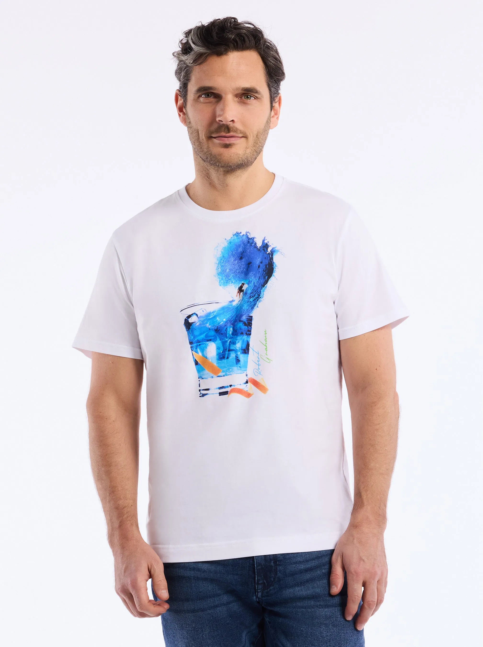 SURF N SIP SHORT SLEEVE T-SHIRT sold by Robert Graham