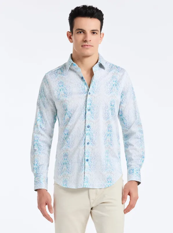 FUERTEVENTURA LONG SLEEVE BUTTON DOWN SHIRT made by Robert Graham