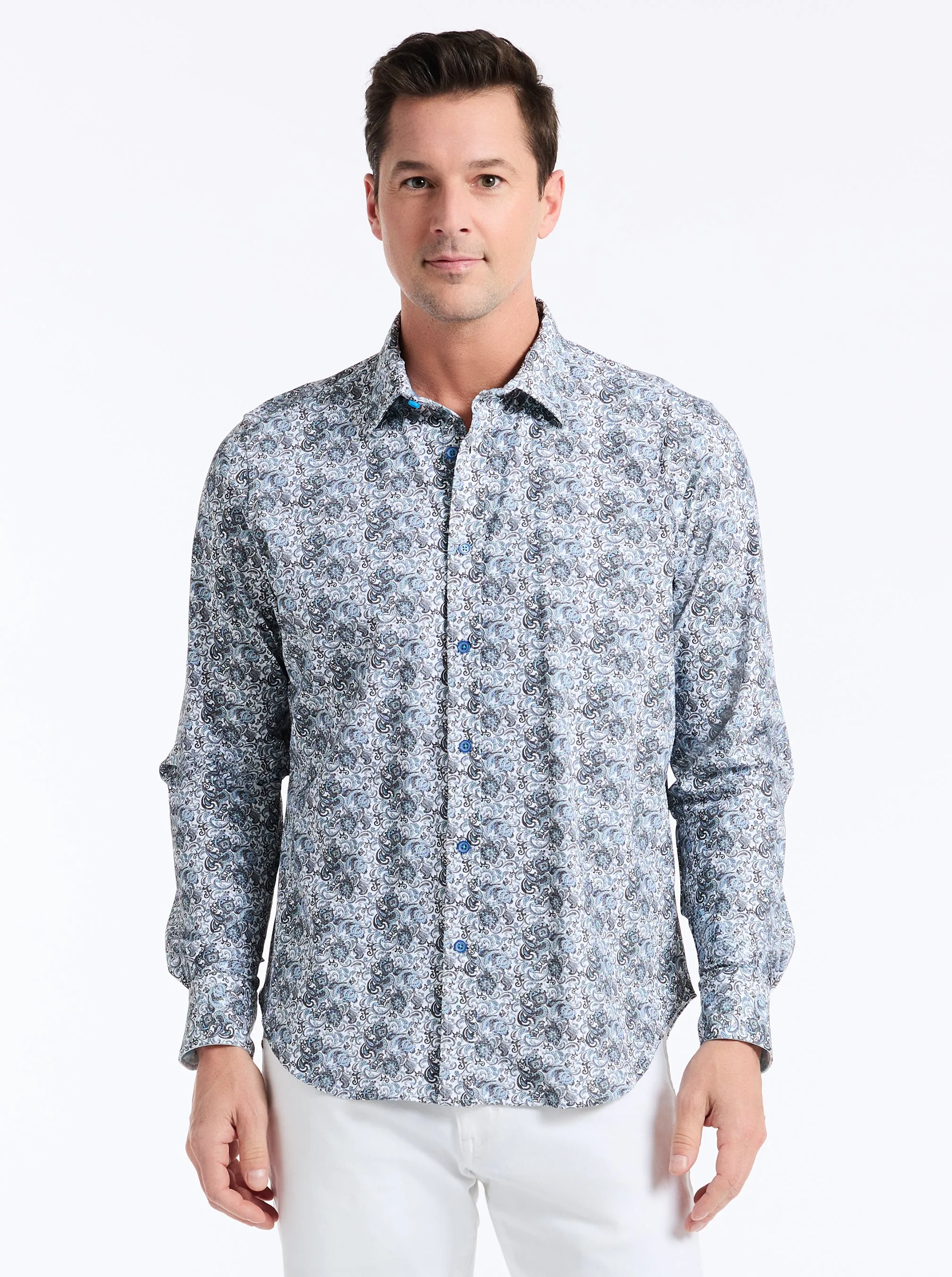 FITZGERALD LONG SLEEVE BUTTON DOWN SHIRT sold by Robert Graham