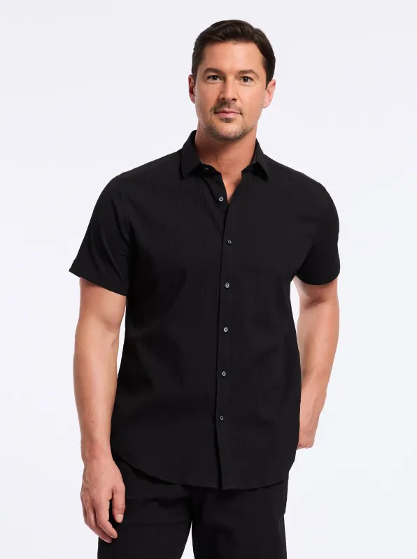 THRESHER SHORT SLEEVE BUTTON DOWN SHIRT made by Robert Graham