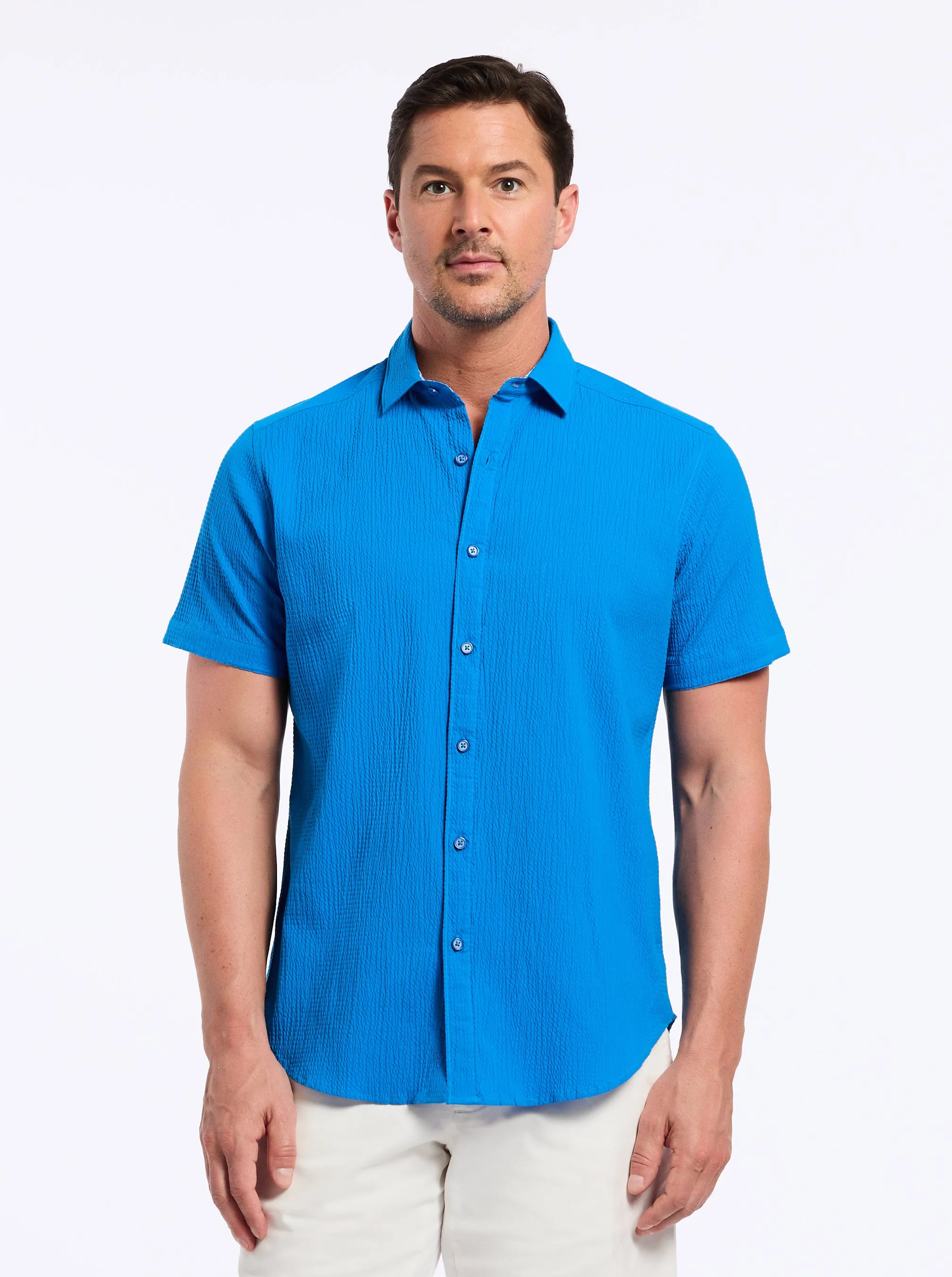 THRESHER SHORT SLEEVE BUTTON DOWN SHIRT sold by Robert Graham