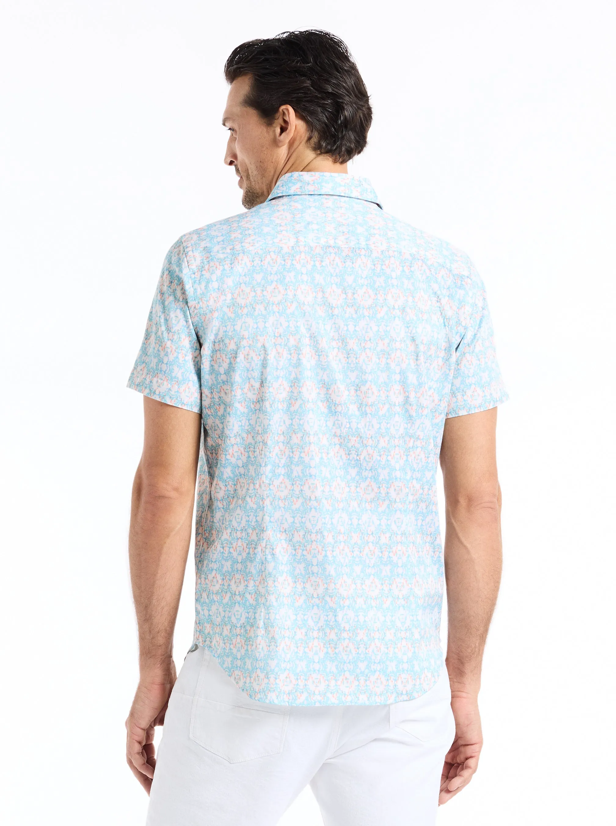 MIRAGE SHORT SLEEVE BUTTON DOWN SHIRT sold by Robert Graham product image thumbnail 2