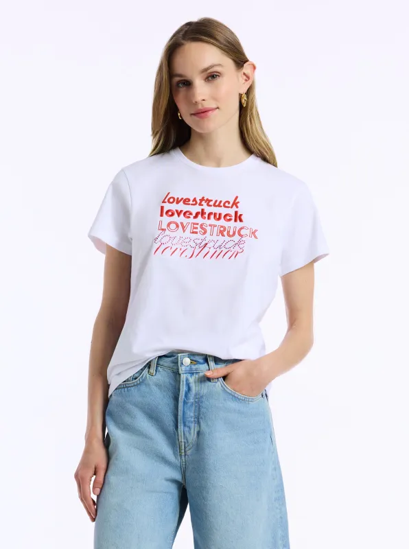 LOVESTRUCK SHORT SLEEVE T-SHIRT made by Robert Graham