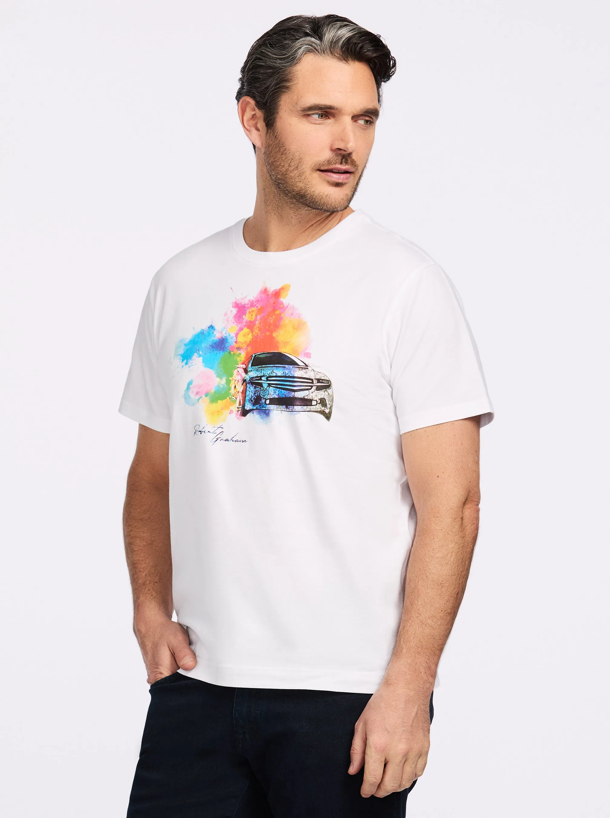 SPLASH CAR SHORT SLEEVE T-SHIRT sold by Robert Graham product image thumbnail 4