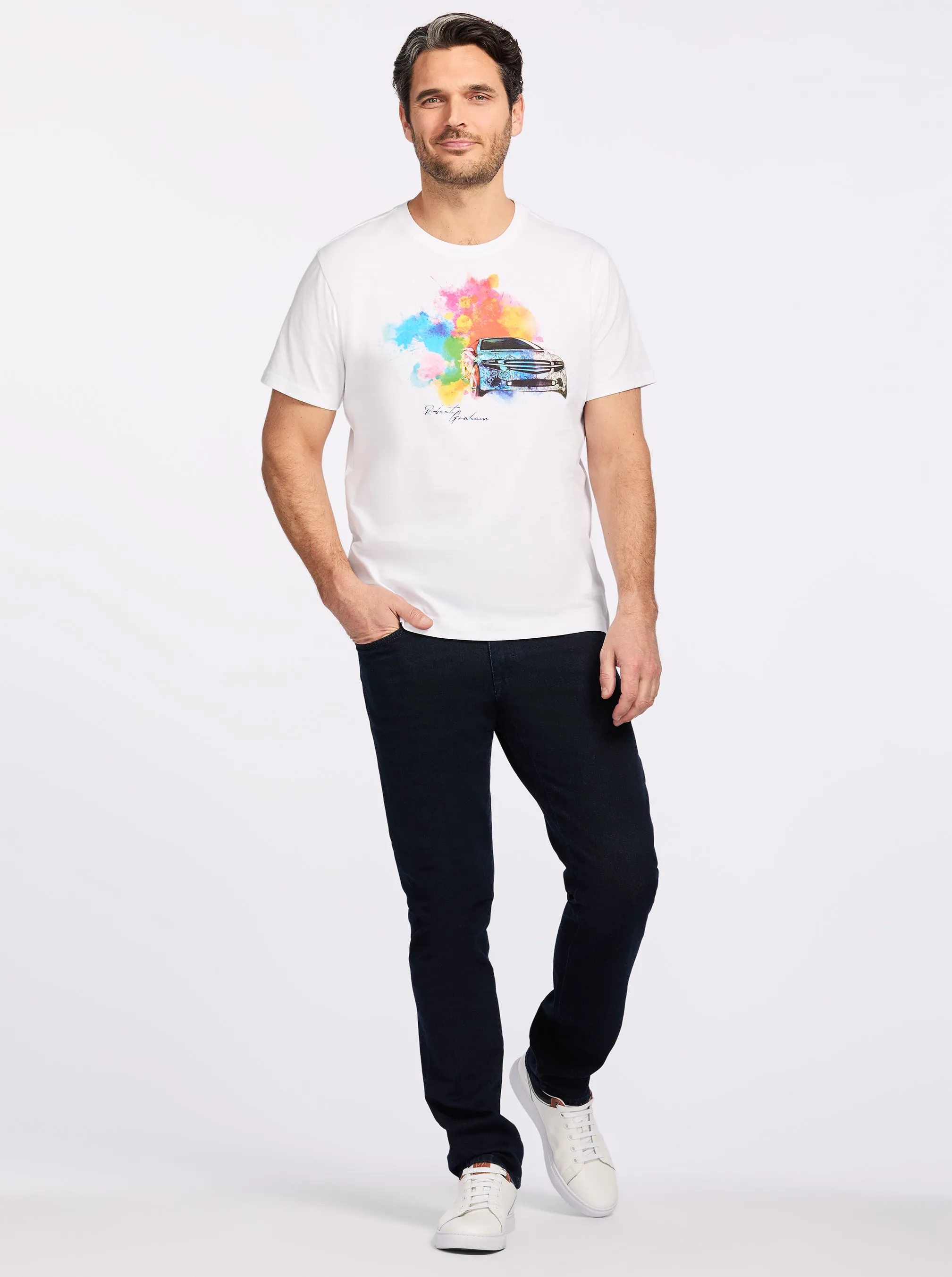 SPLASH CAR SHORT SLEEVE T-SHIRT sold by Robert Graham product image thumbnail 5