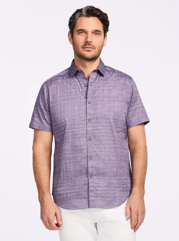 ROTH SHORT SLEEVE BUTTON DOWN SHIRT made by Robert Graham
