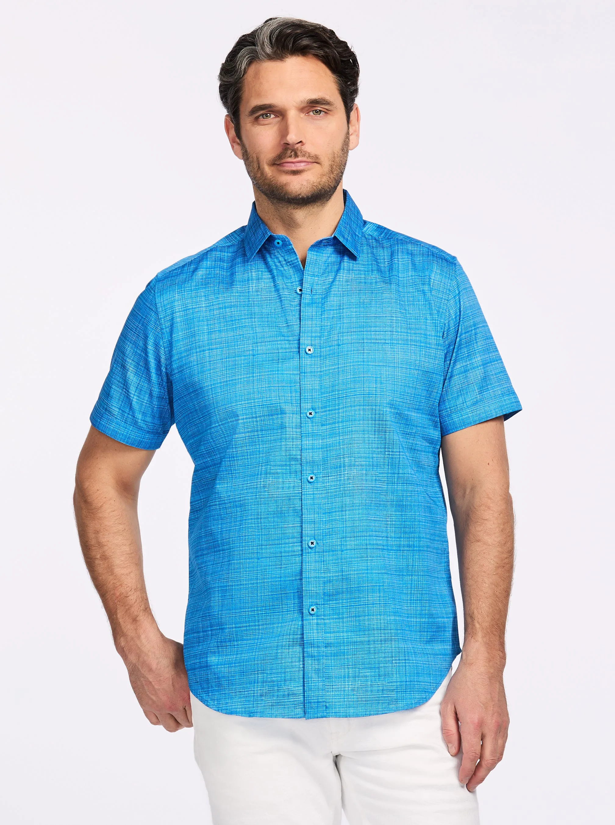 ROTH SHORT SLEEVE BUTTON DOWN SHIRT sold by Robert Graham