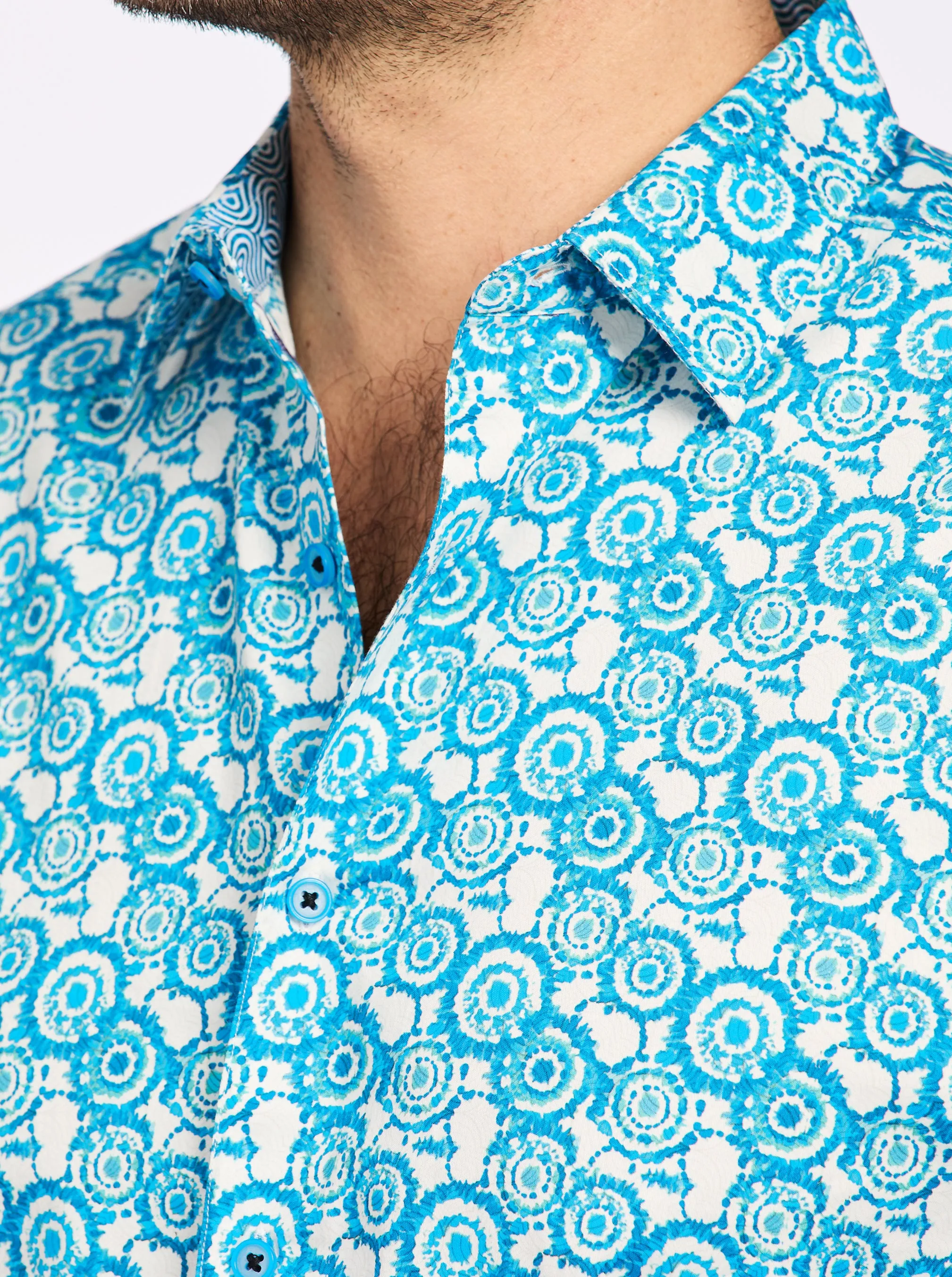 CANTLEY LONG SLEEVE BUTTON DOWN SHIRT sold by Robert Graham product image thumbnail 3