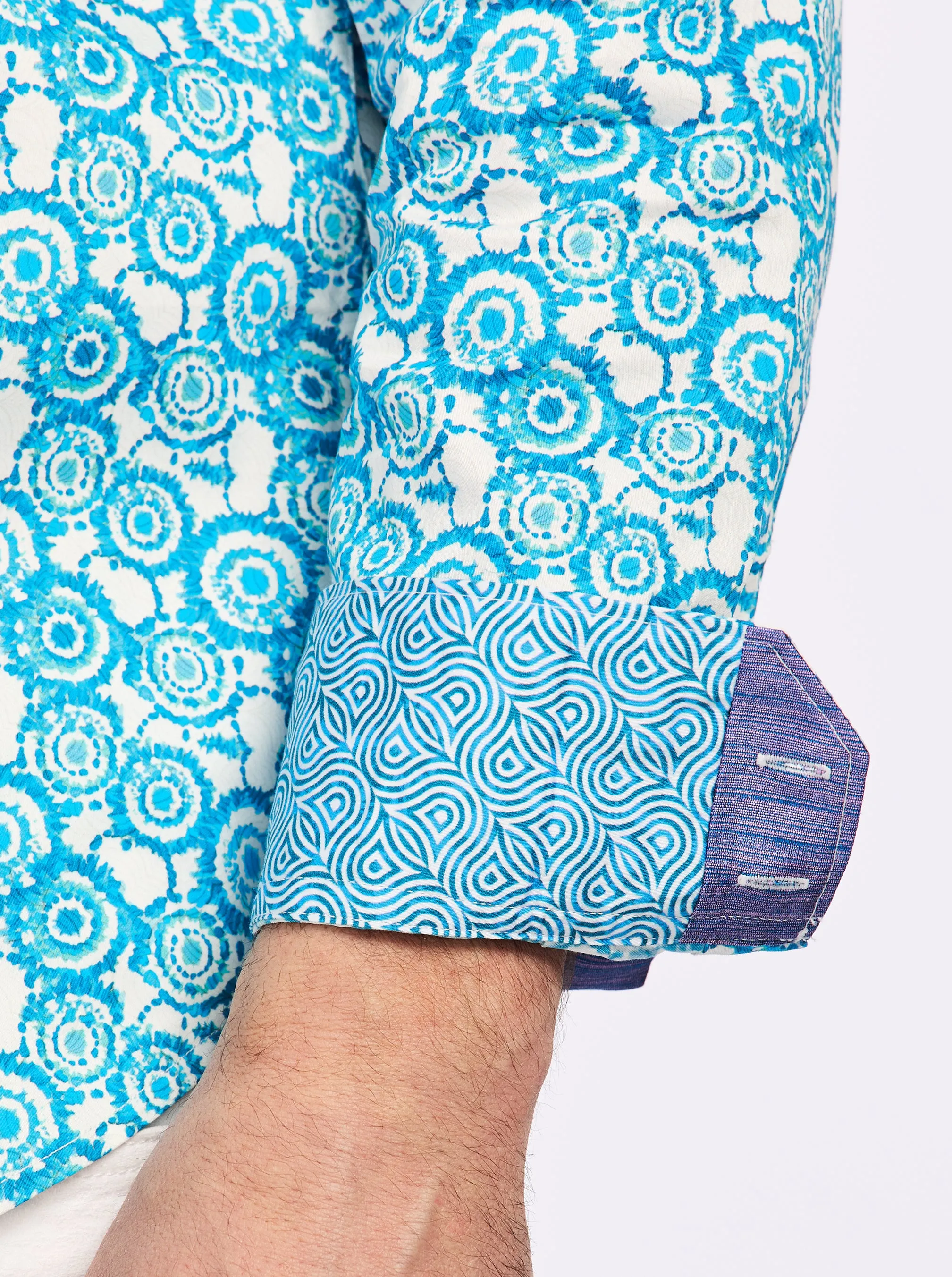 CANTLEY LONG SLEEVE BUTTON DOWN SHIRT sold by Robert Graham product image thumbnail 4