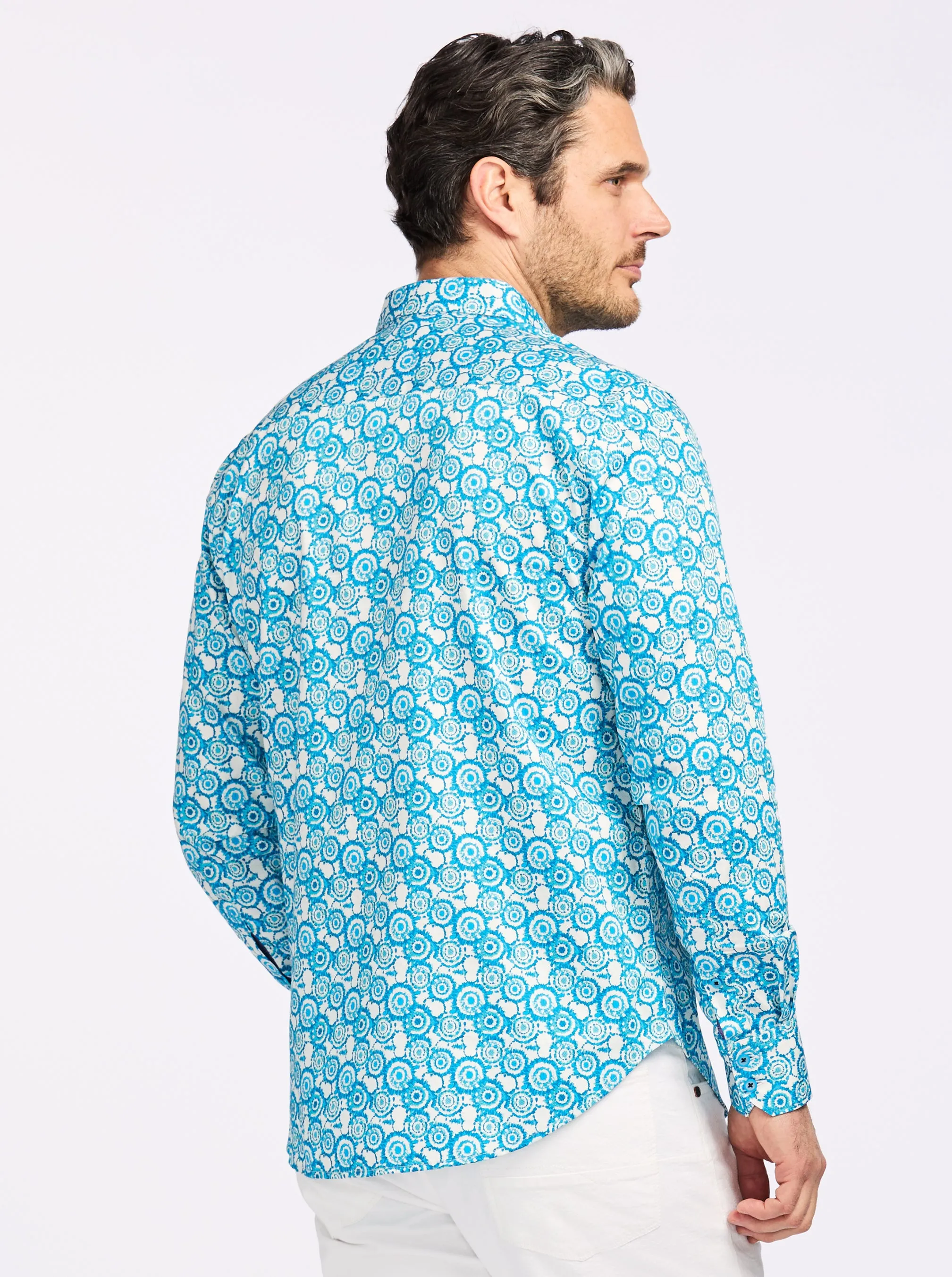 CANTLEY LONG SLEEVE BUTTON DOWN SHIRT sold by Robert Graham product image thumbnail 2