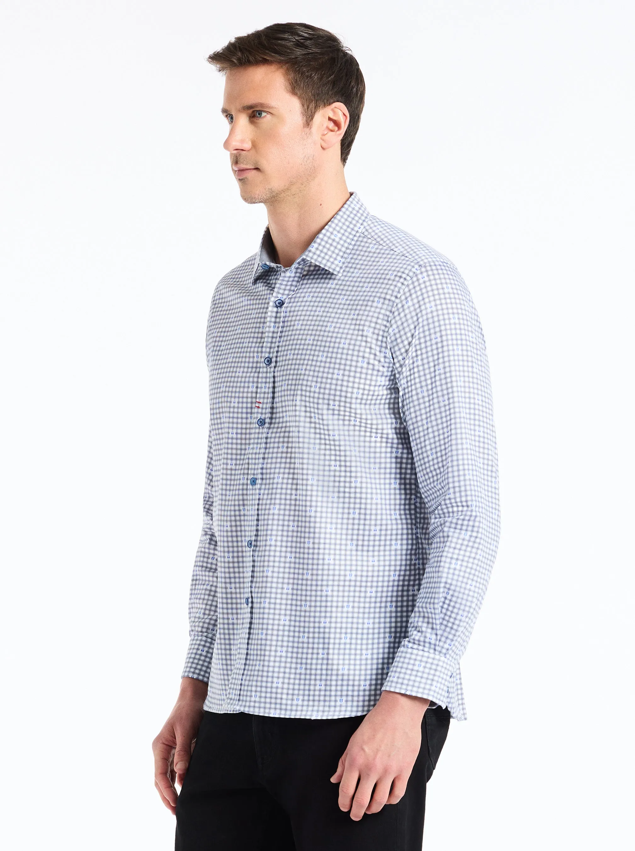 KEITH LONG SLEEVE BUTTON DOWN SHIRT sold by Robert Graham product image thumbnail 3