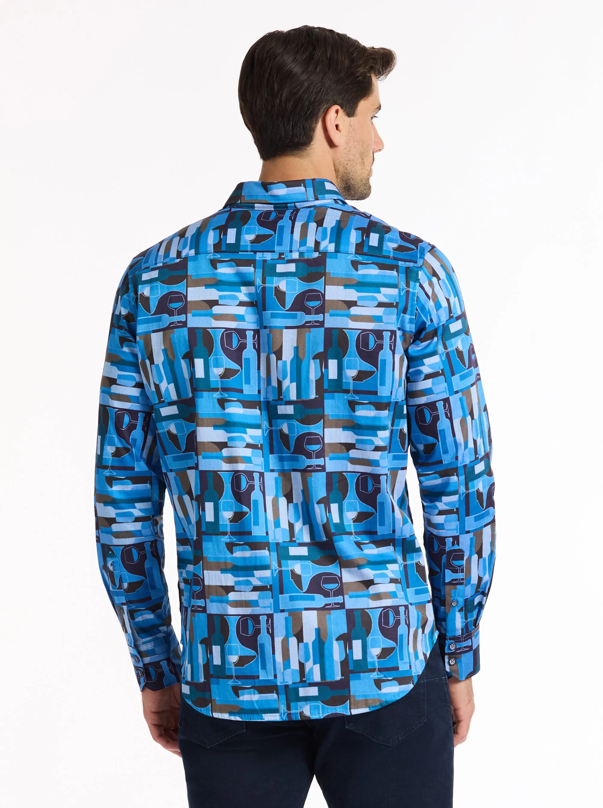 NOLAN LONG SLEEVE BUTTON DOWN SHIRT sold by Robert Graham product image thumbnail 2