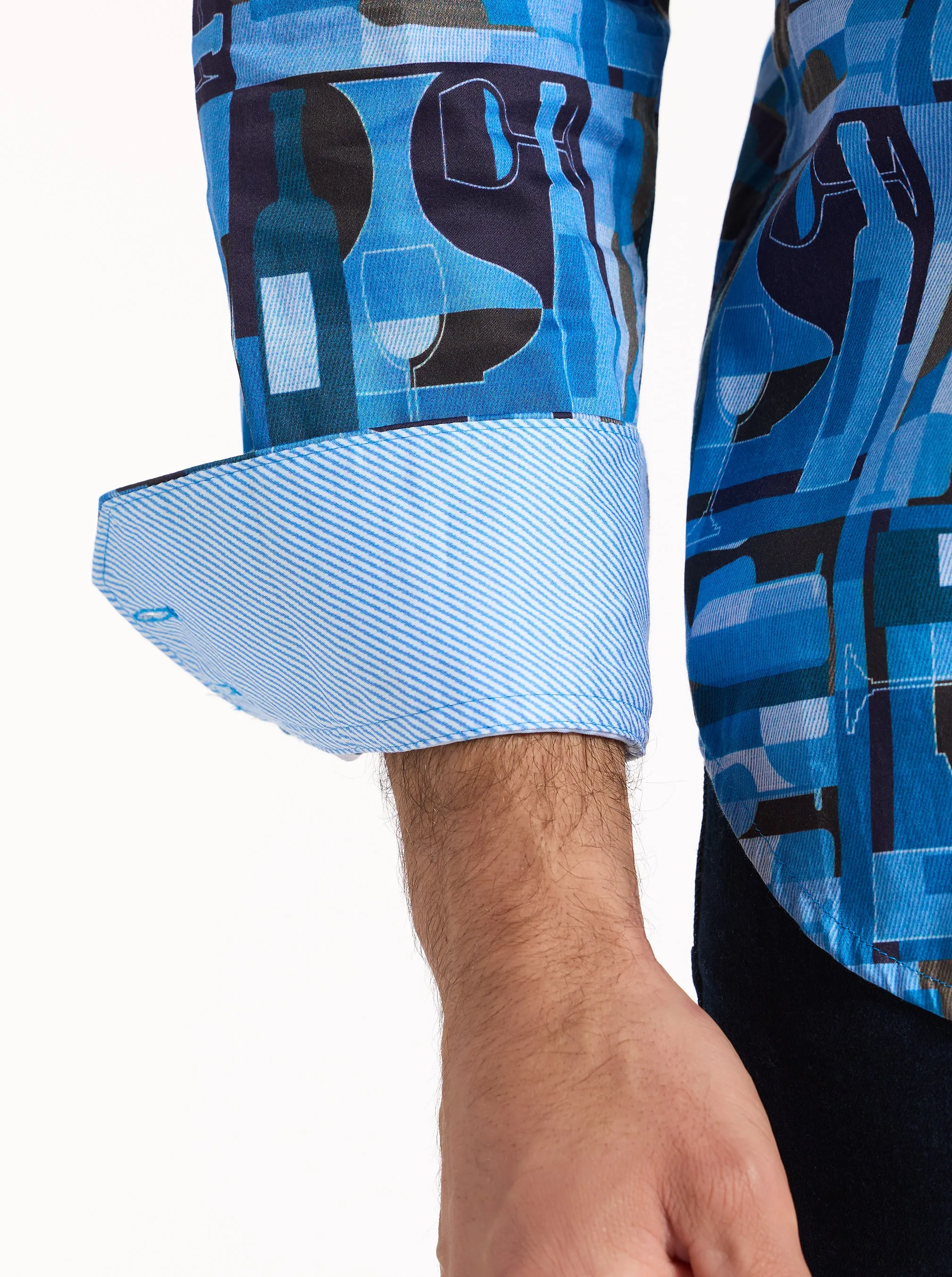 NOLAN LONG SLEEVE BUTTON DOWN SHIRT sold by Robert Graham product image thumbnail 5