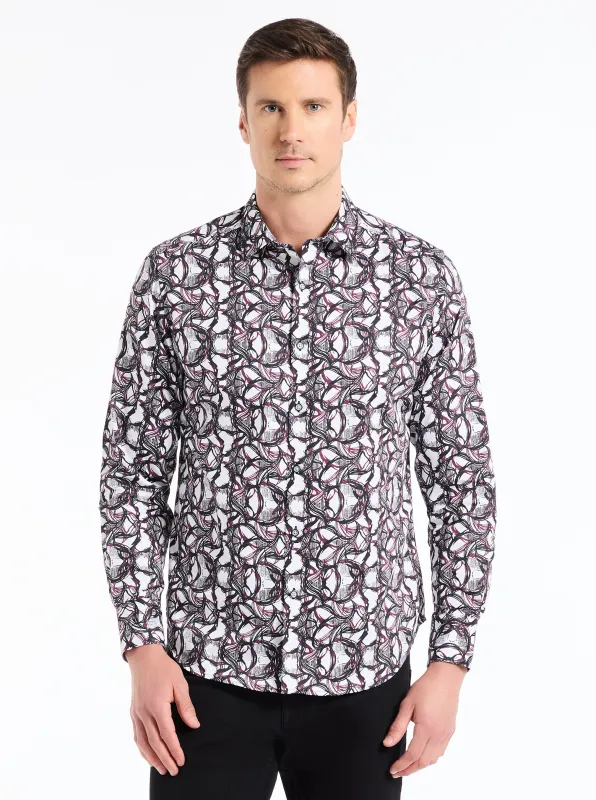 GIFFORD LONG SLEEVE BUTTON DOWN SHIRT made by Robert Graham