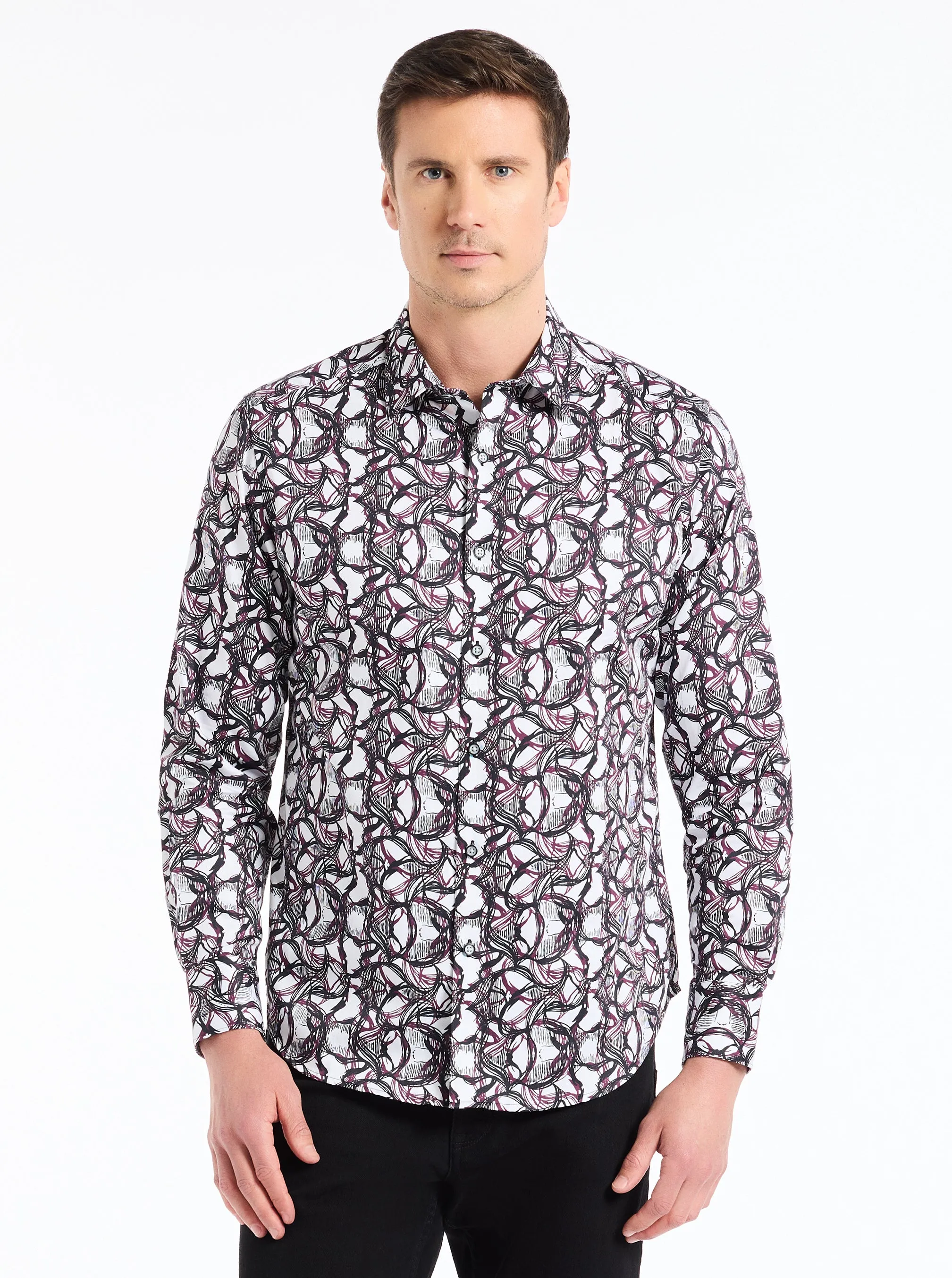 GIFFORD LONG SLEEVE BUTTON DOWN SHIRT sold by Robert Graham