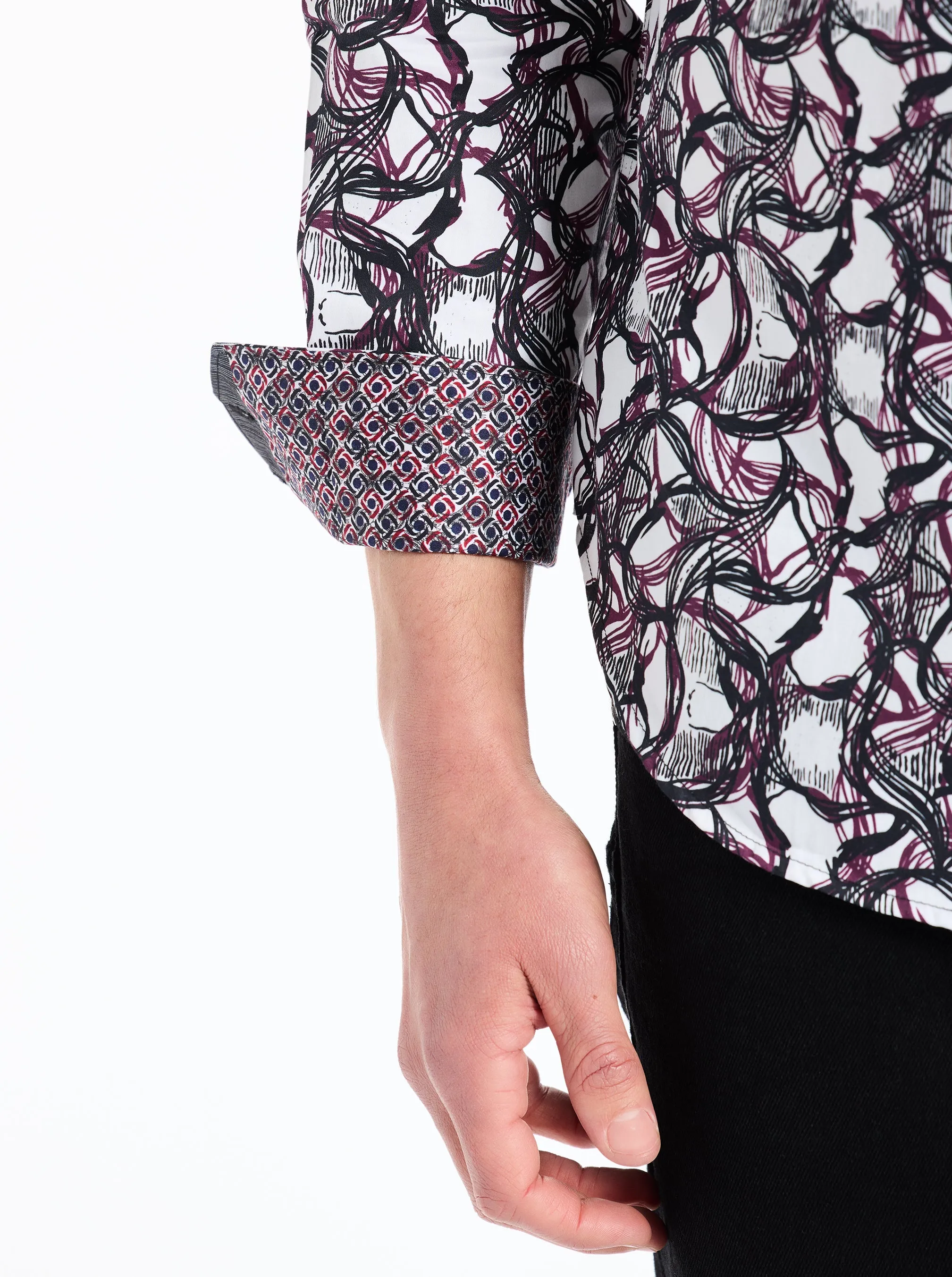 GIFFORD LONG SLEEVE BUTTON DOWN SHIRT sold by Robert Graham product image thumbnail 5