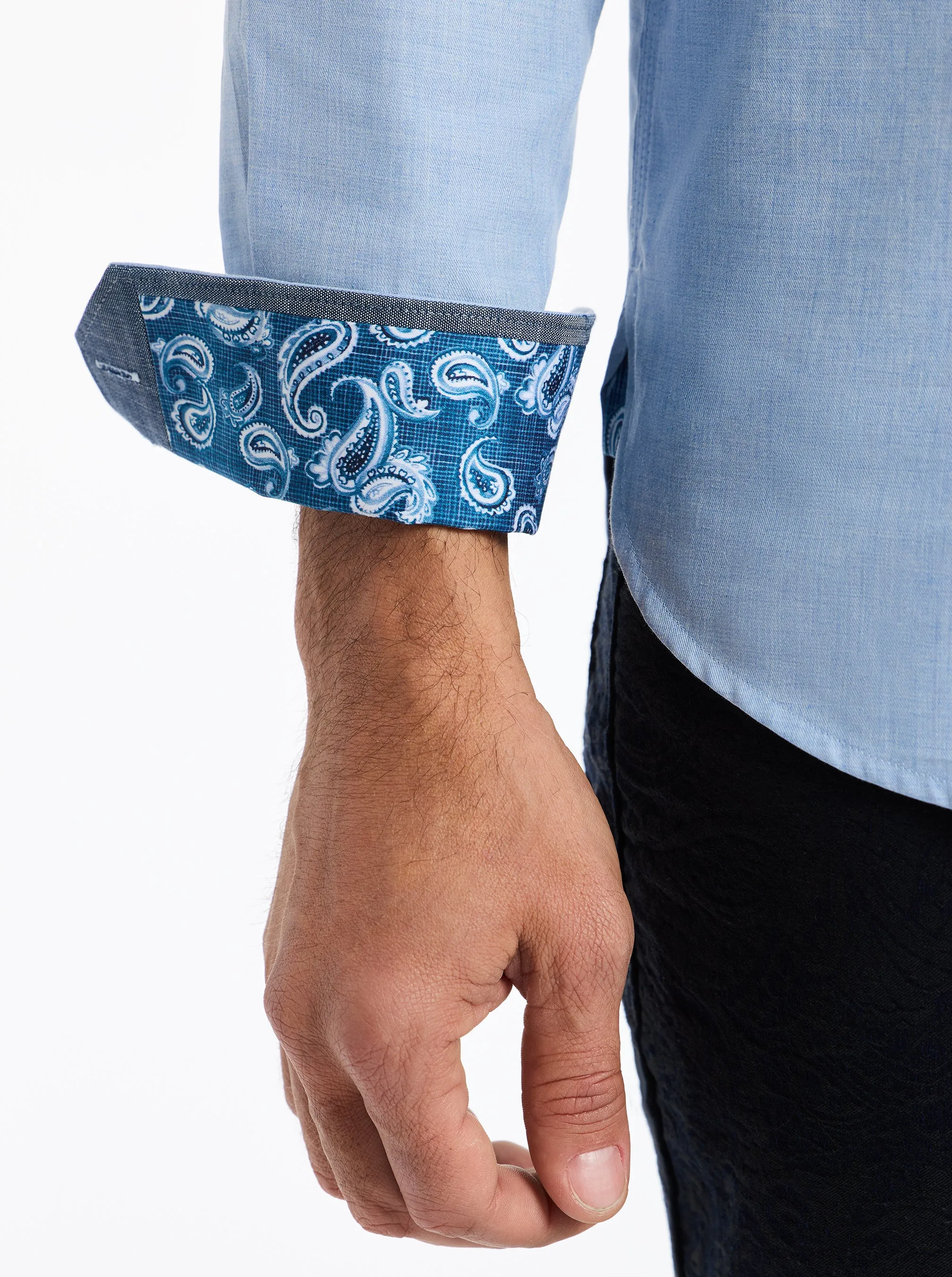 MAXSON LONG SLEEVE BUTTON DOWN SHIRT sold by Robert Graham product image thumbnail 5