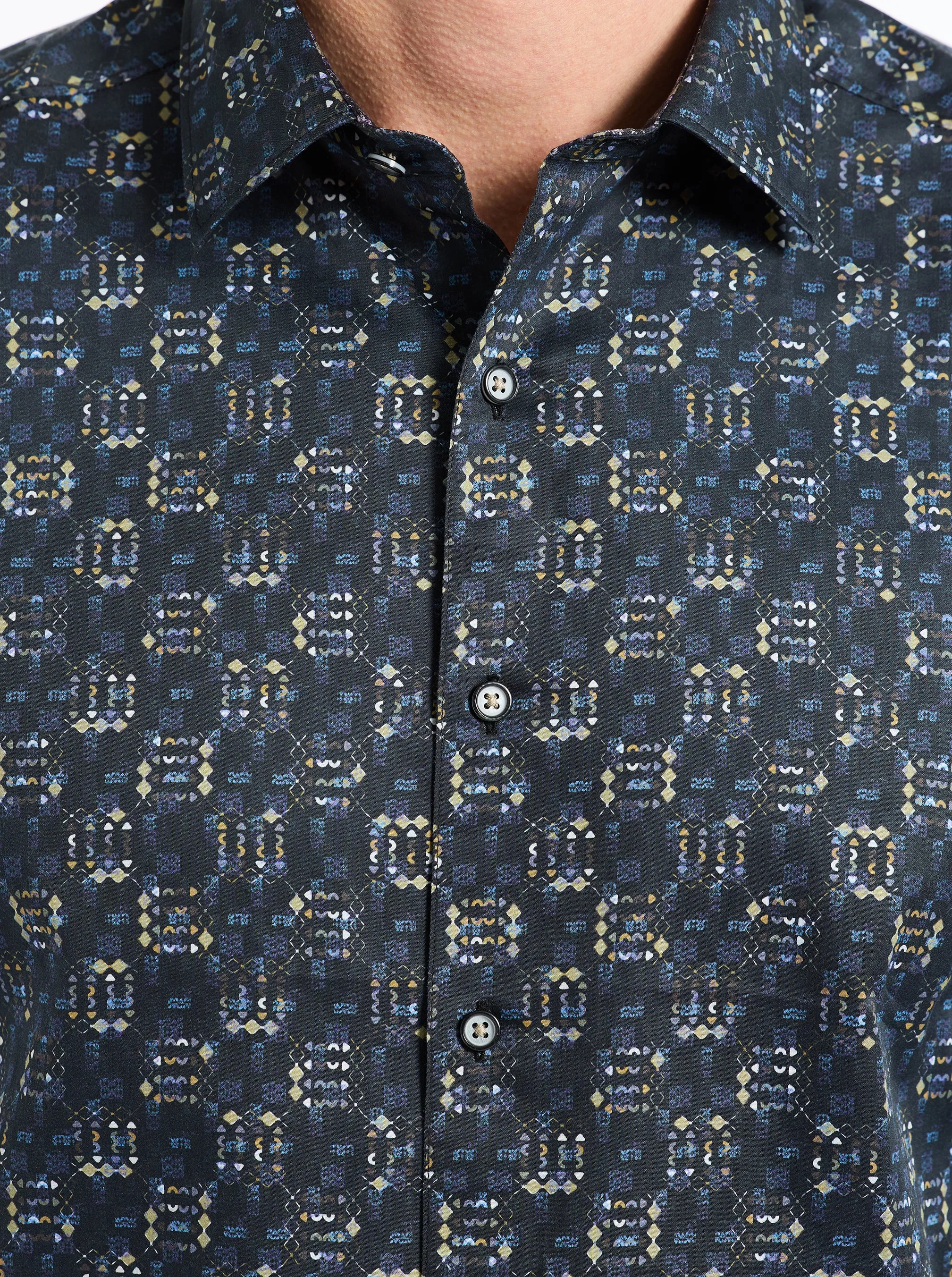 DECKARD LONG SLEEVE BUTTON DOWN SHIRT sold by Robert Graham product image thumbnail 5