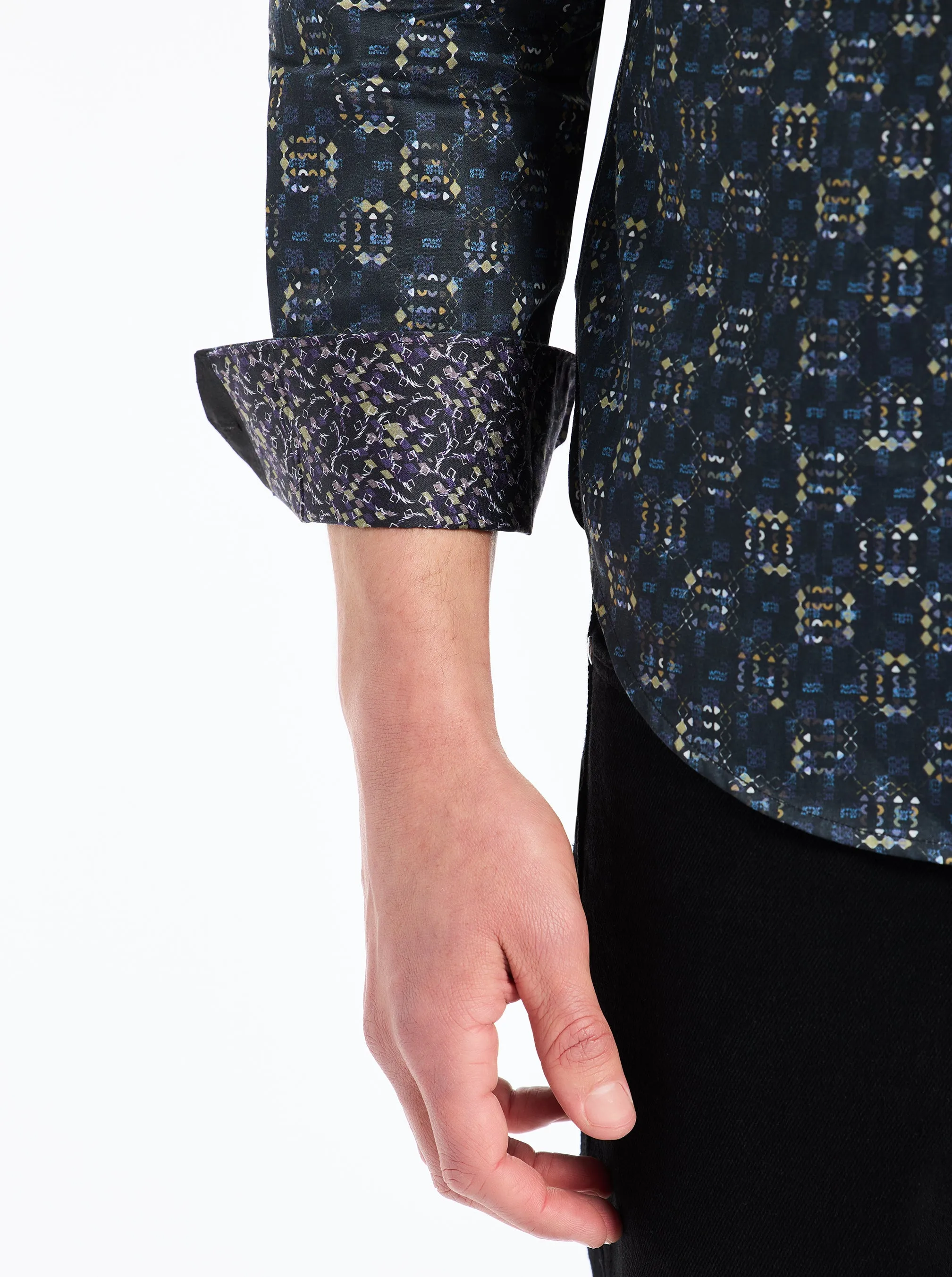 DECKARD LONG SLEEVE BUTTON DOWN SHIRT sold by Robert Graham product image thumbnail 4