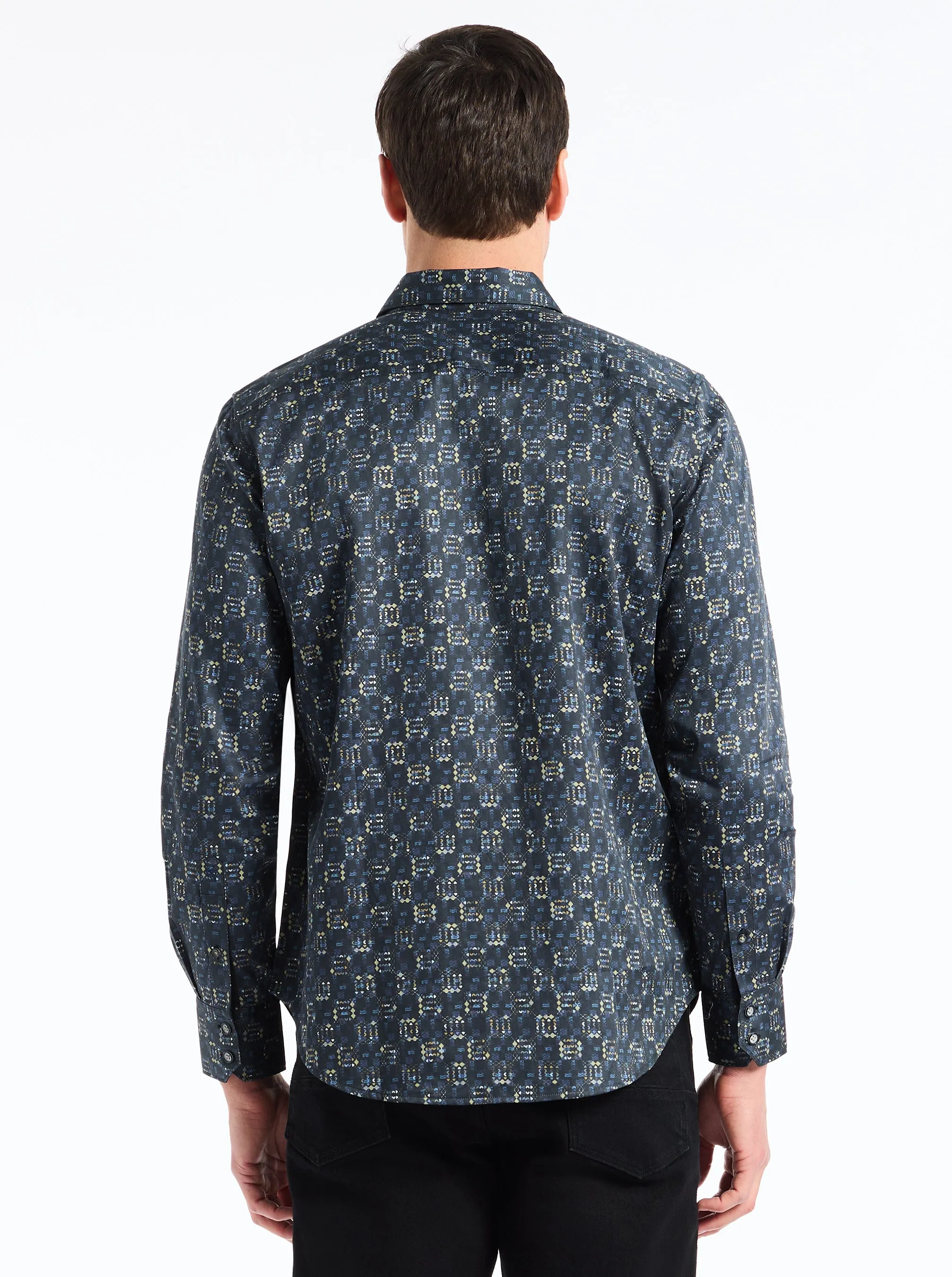DECKARD LONG SLEEVE BUTTON DOWN SHIRT sold by Robert Graham product image thumbnail 2