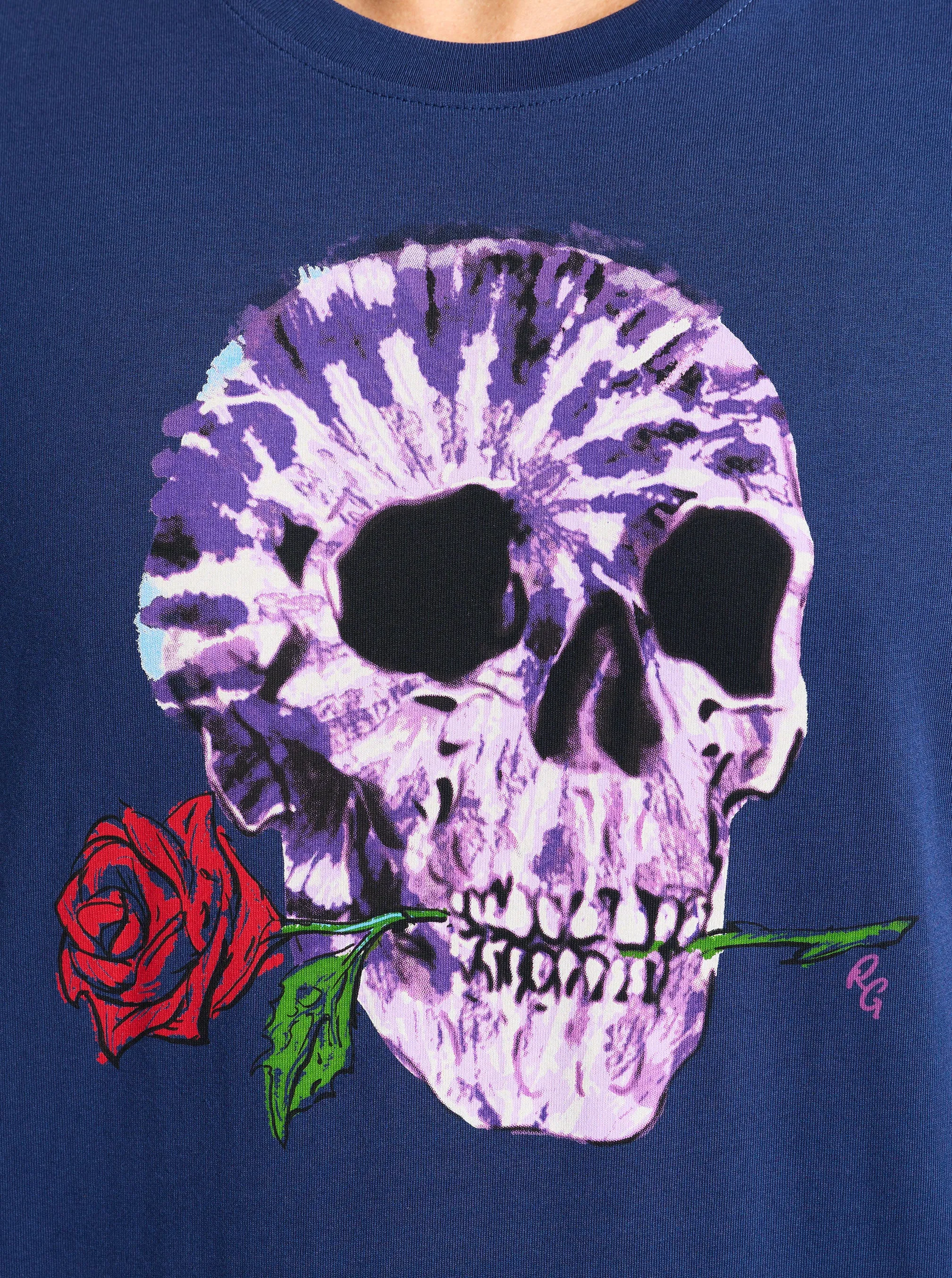 TIE DYE SKULL SHORT SLEEVE T-SHIRT sold by Robert Graham product image thumbnail 2