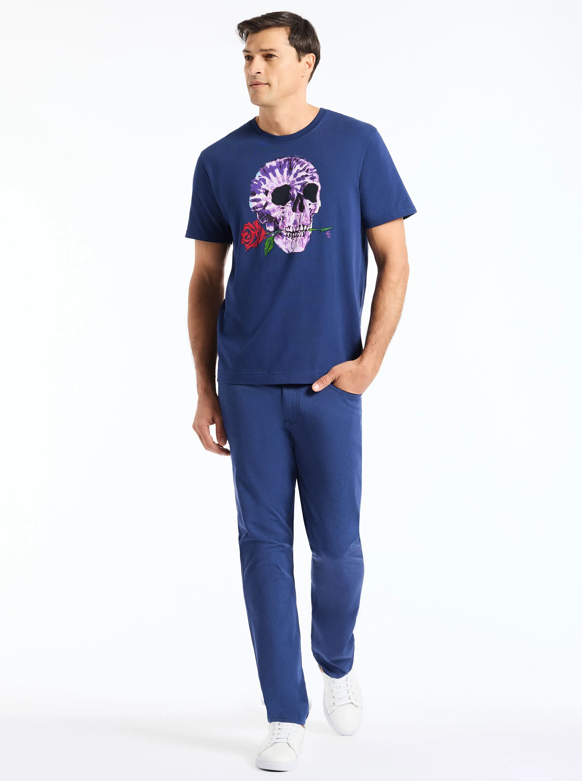 TIE DYE SKULL SHORT SLEEVE T-SHIRT sold by Robert Graham product image thumbnail 5