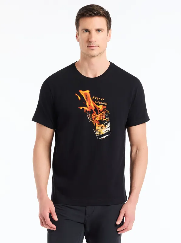 WHISKEY ON FIRE SHORT SLEEVE T-SHIRT made by Robert Graham