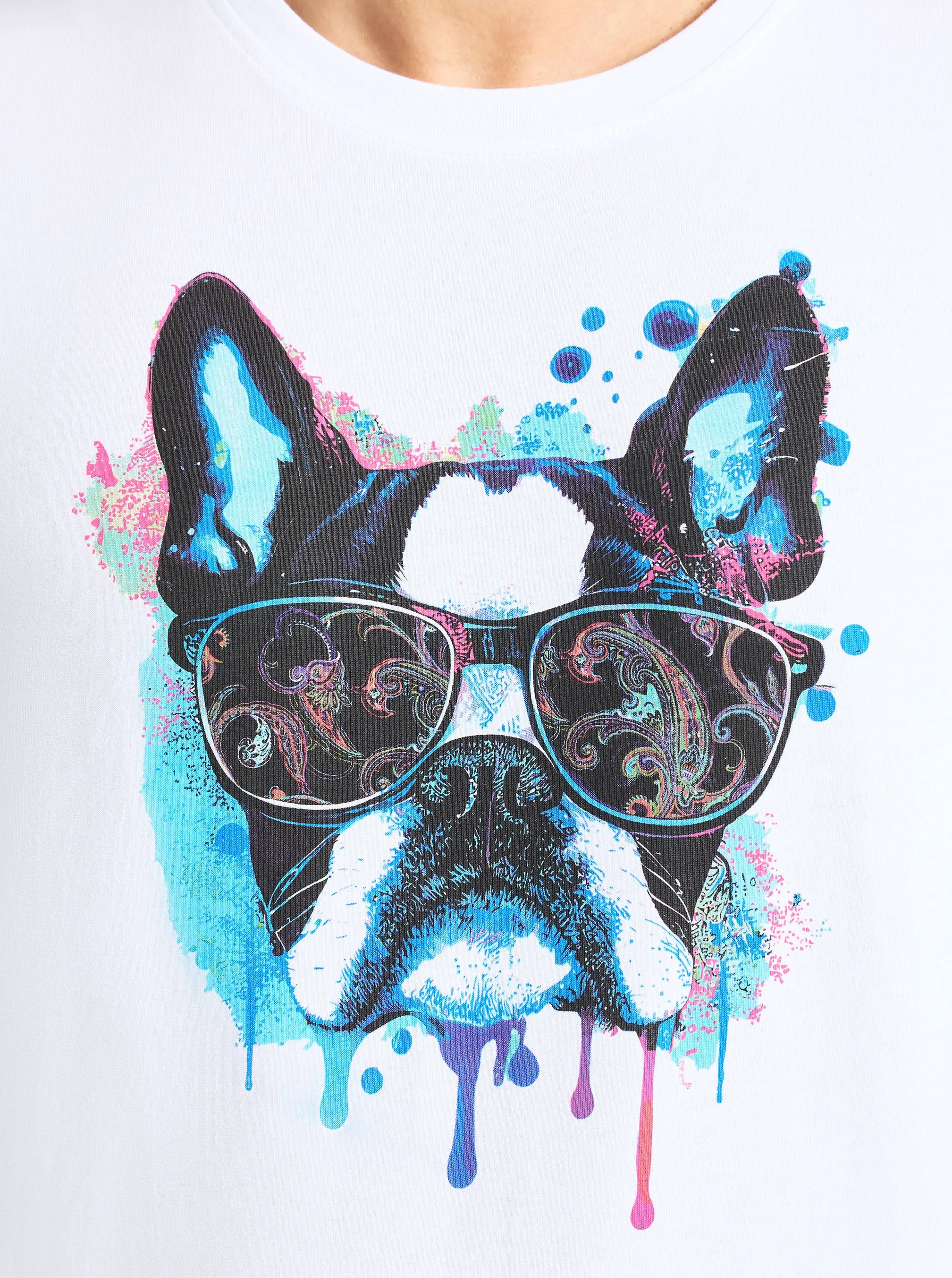 JETSET FRENCHIE SHORT SLEEVE T-SHIRT sold by Robert Graham product image thumbnail 2