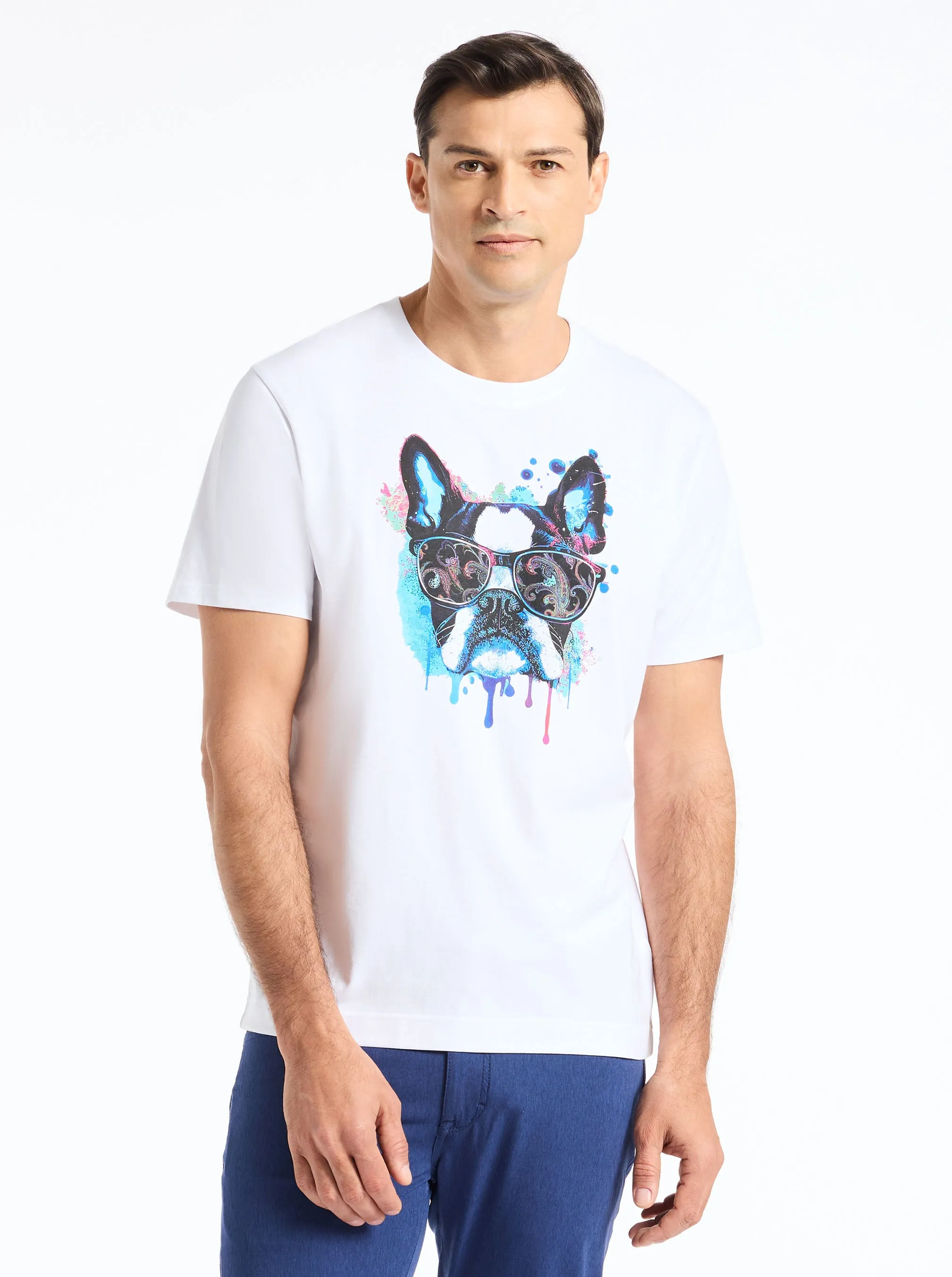 JETSET FRENCHIE SHORT SLEEVE T-SHIRT sold by Robert Graham