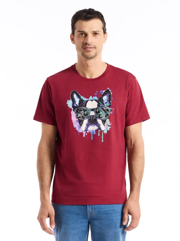 JETSET FRENCHIE SHORT SLEEVE T-SHIRT made by Robert Graham