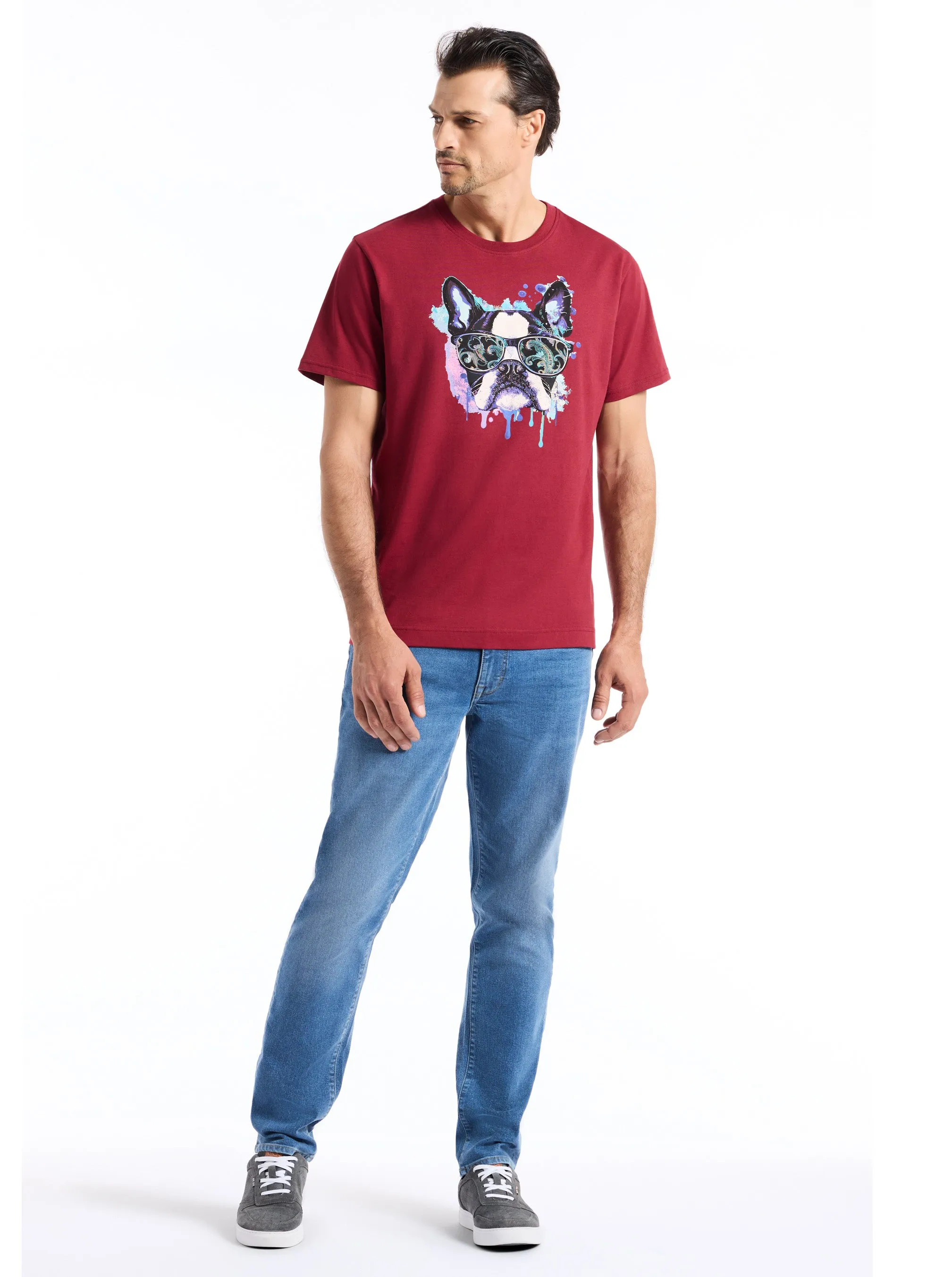 JETSET FRENCHIE SHORT SLEEVE T-SHIRT sold by Robert Graham product image thumbnail 5