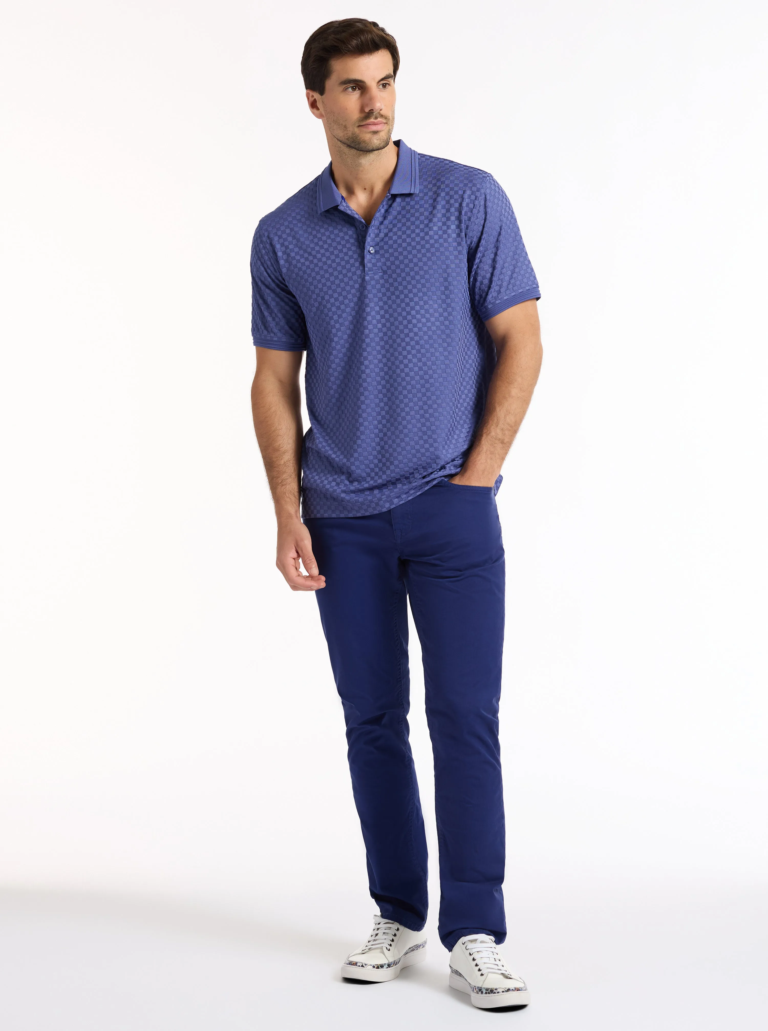 AARON SHORT SLEEVE POLO sold by Robert Graham product image thumbnail 5