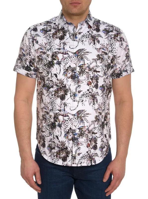 MANILA SHORT SLEEVE BUTTON DOWN SHIRT made by Robert Graham