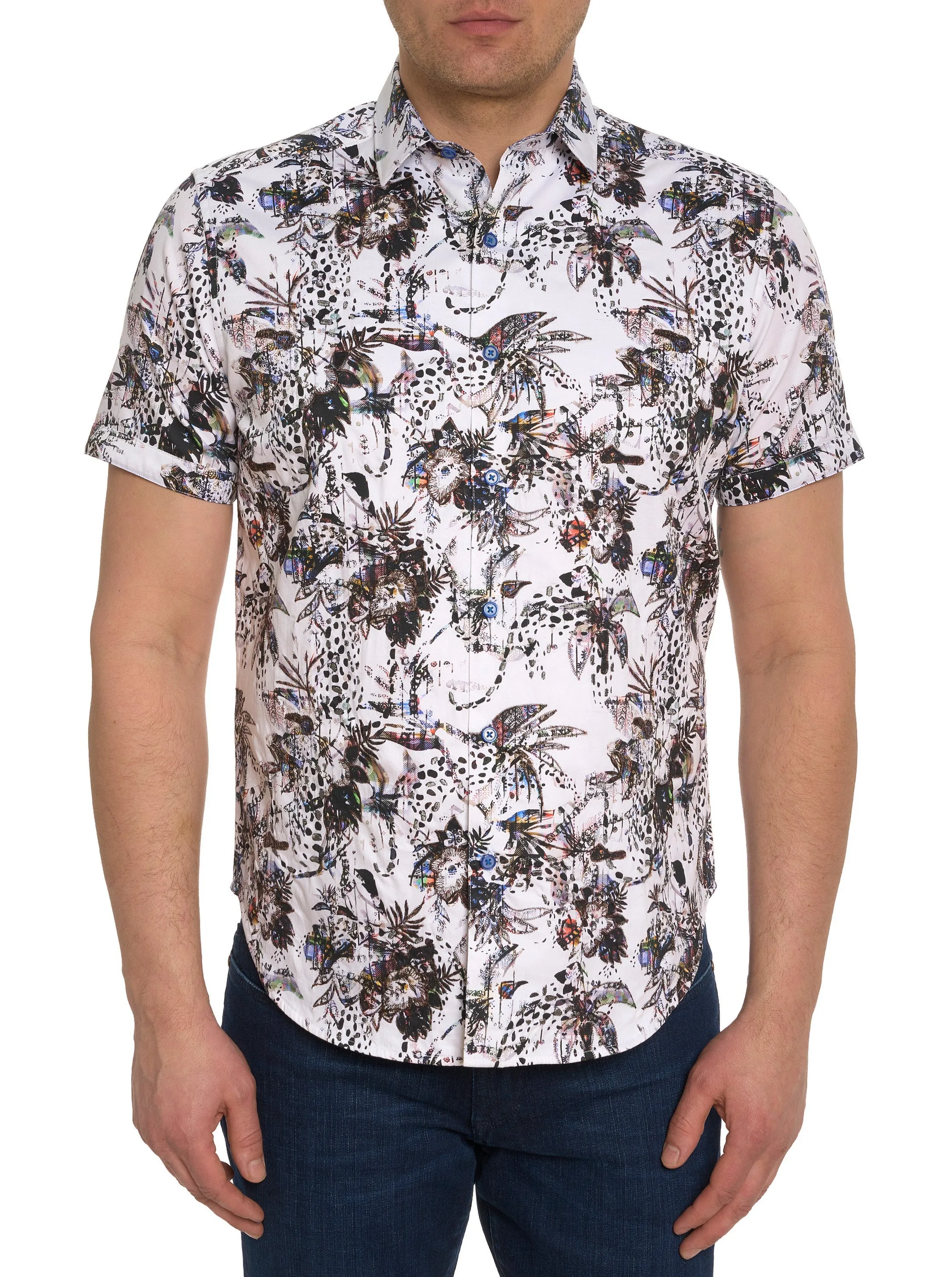 MANILA SHORT SLEEVE BUTTON DOWN SHIRT sold by Robert Graham